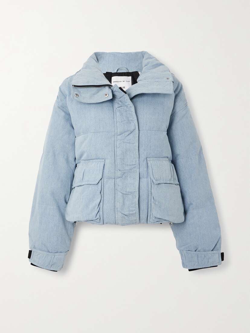 AGOLDE + Net Sustain + Shoreditch Ski Club Nova Quilted Padded Organic Denim Jacket