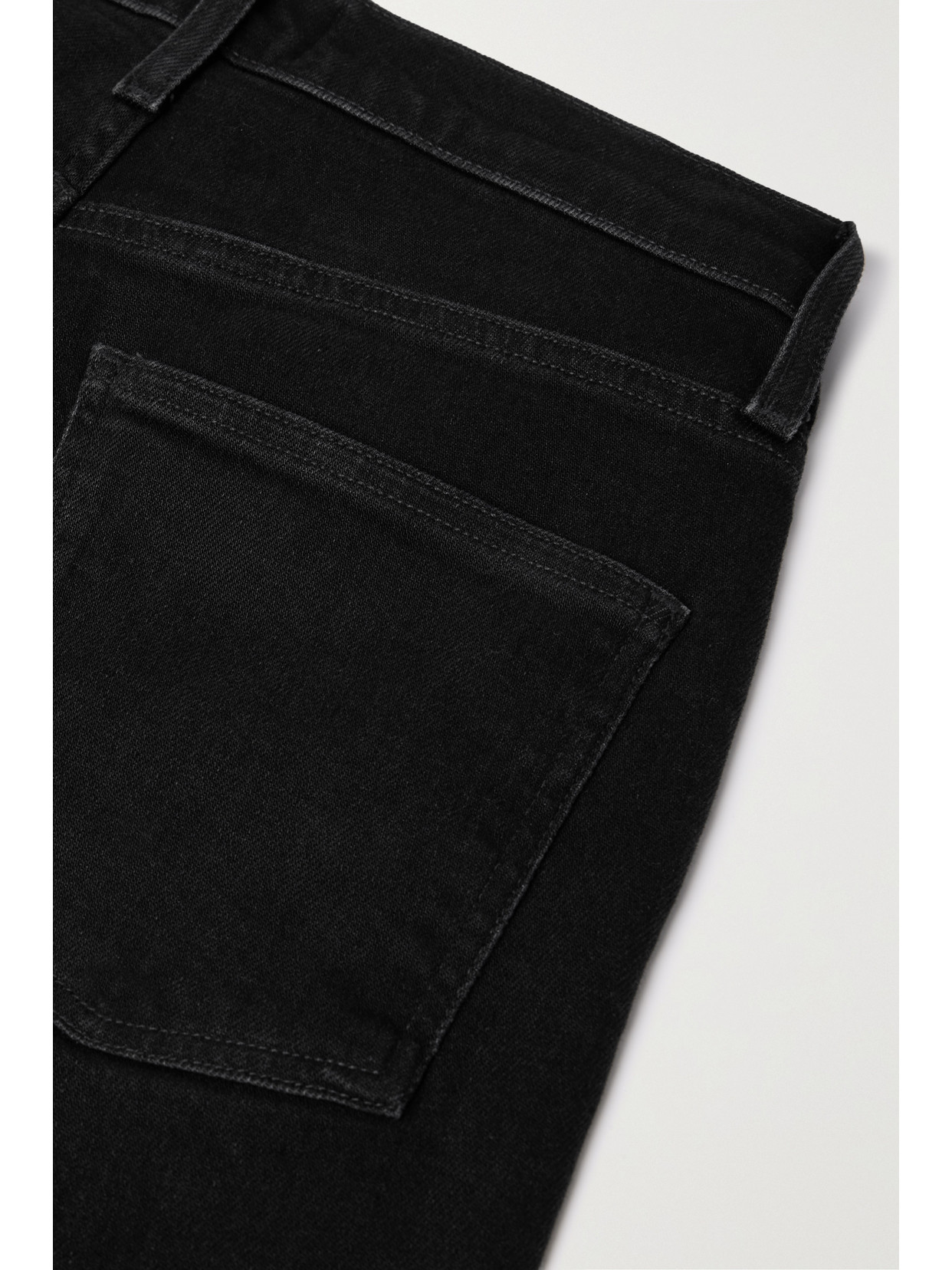 Shop Agolde + Net Sustain Freya High-rise Slim-leg Organic Jeans In Black