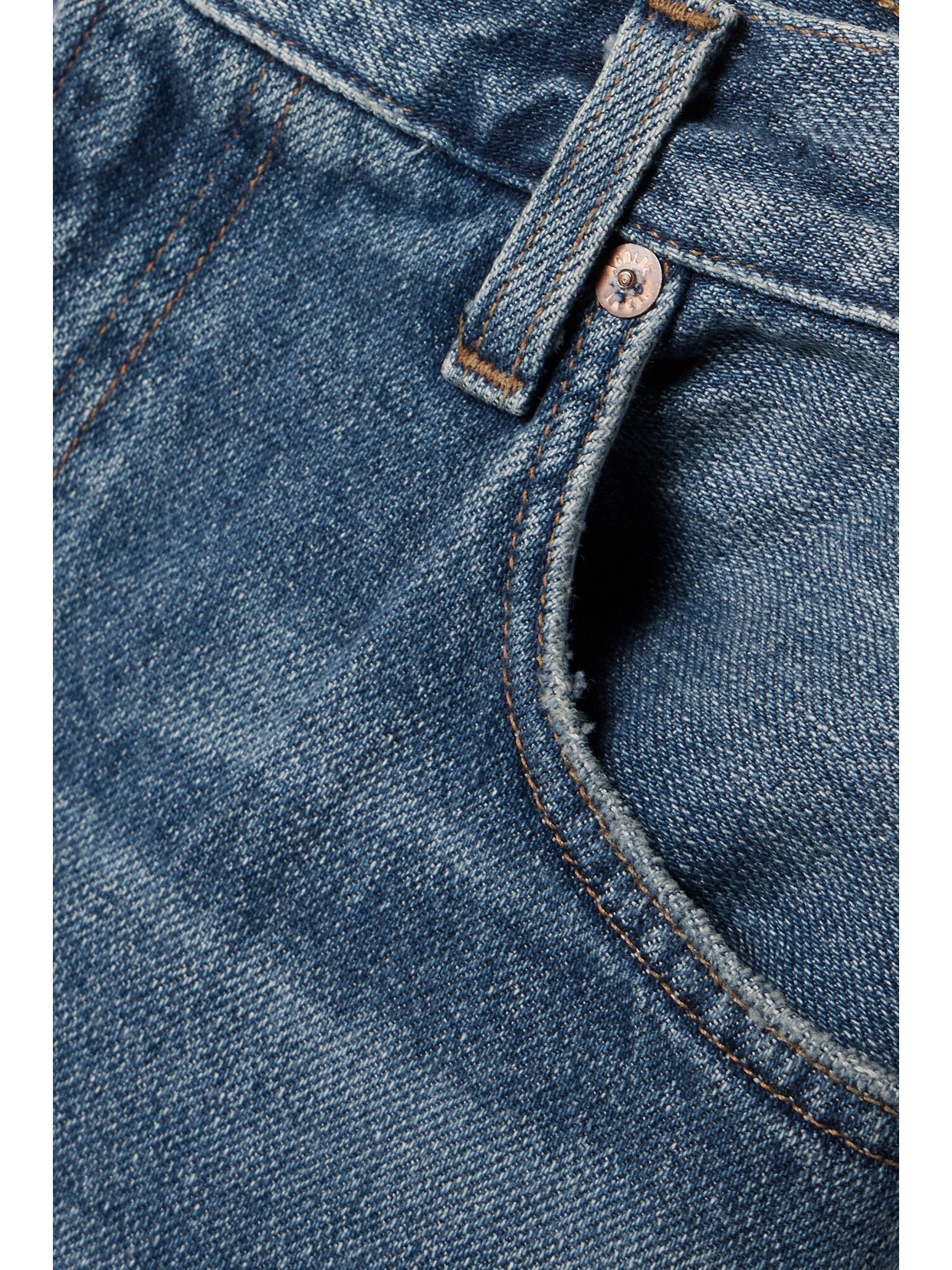 Agolde Leif Low-slung Denim Maxi Skirt In Blue