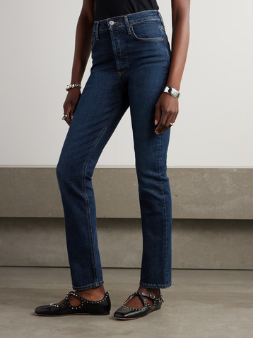 Agolde + NET SUSTAIN Freya high-rise slim-leg organic jeans