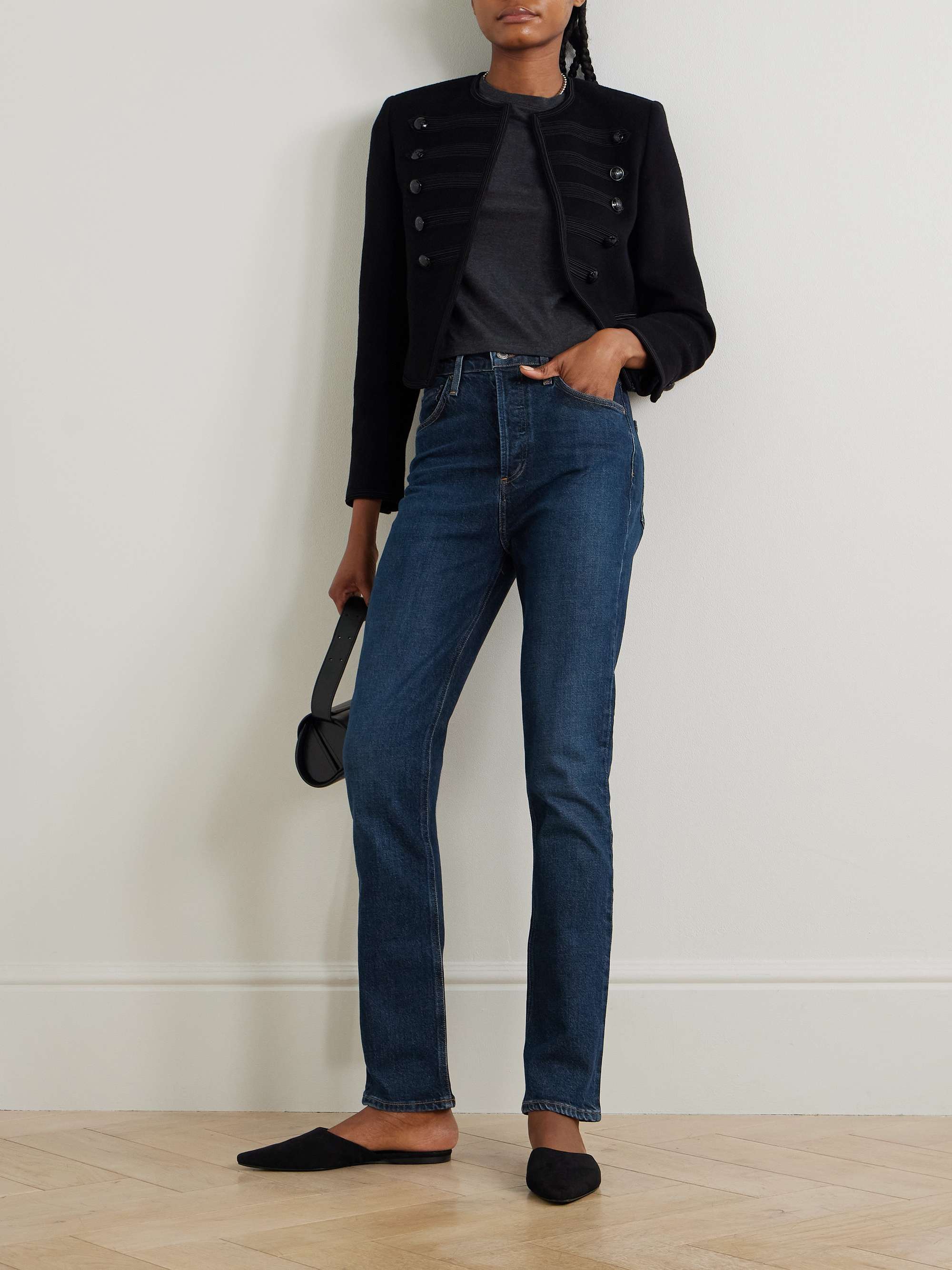 AGOLDE Freya high-rise slim-leg organic jeans | NET-A-PORTER