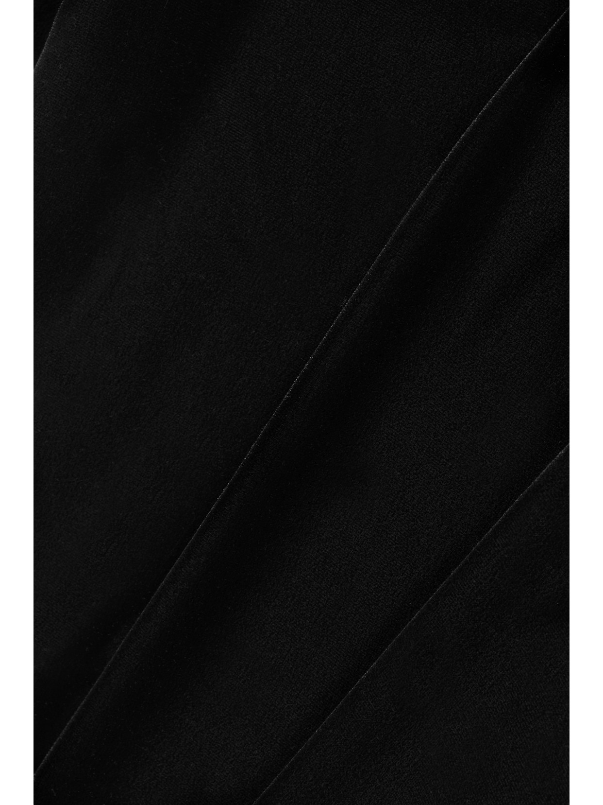 Agolde Corrin Open-back Stretch-velvet Bodysuit In Black