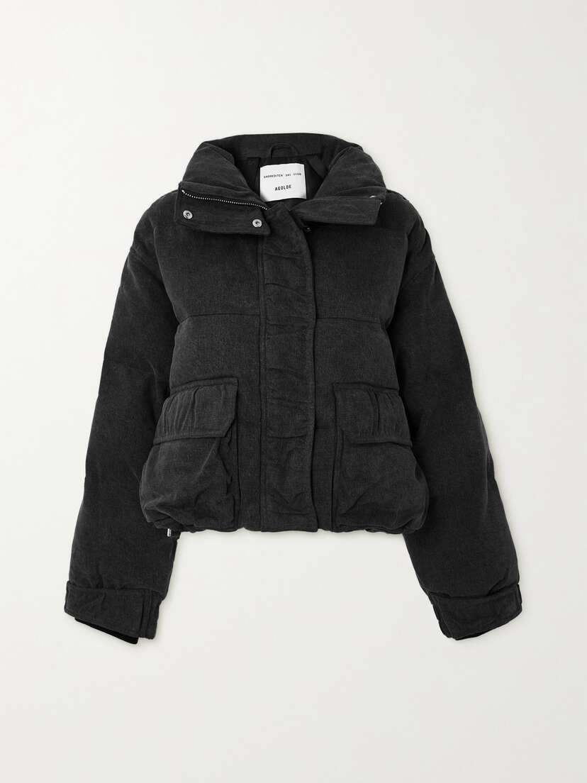 AGOLDE + Shoreditch Ski Club Nova Quilted Padded Organic Denim Jacket