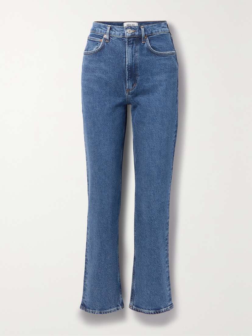 AGOLDE + Net Sustain High Rise Stovepipe Straight-leg Organic Jeans
