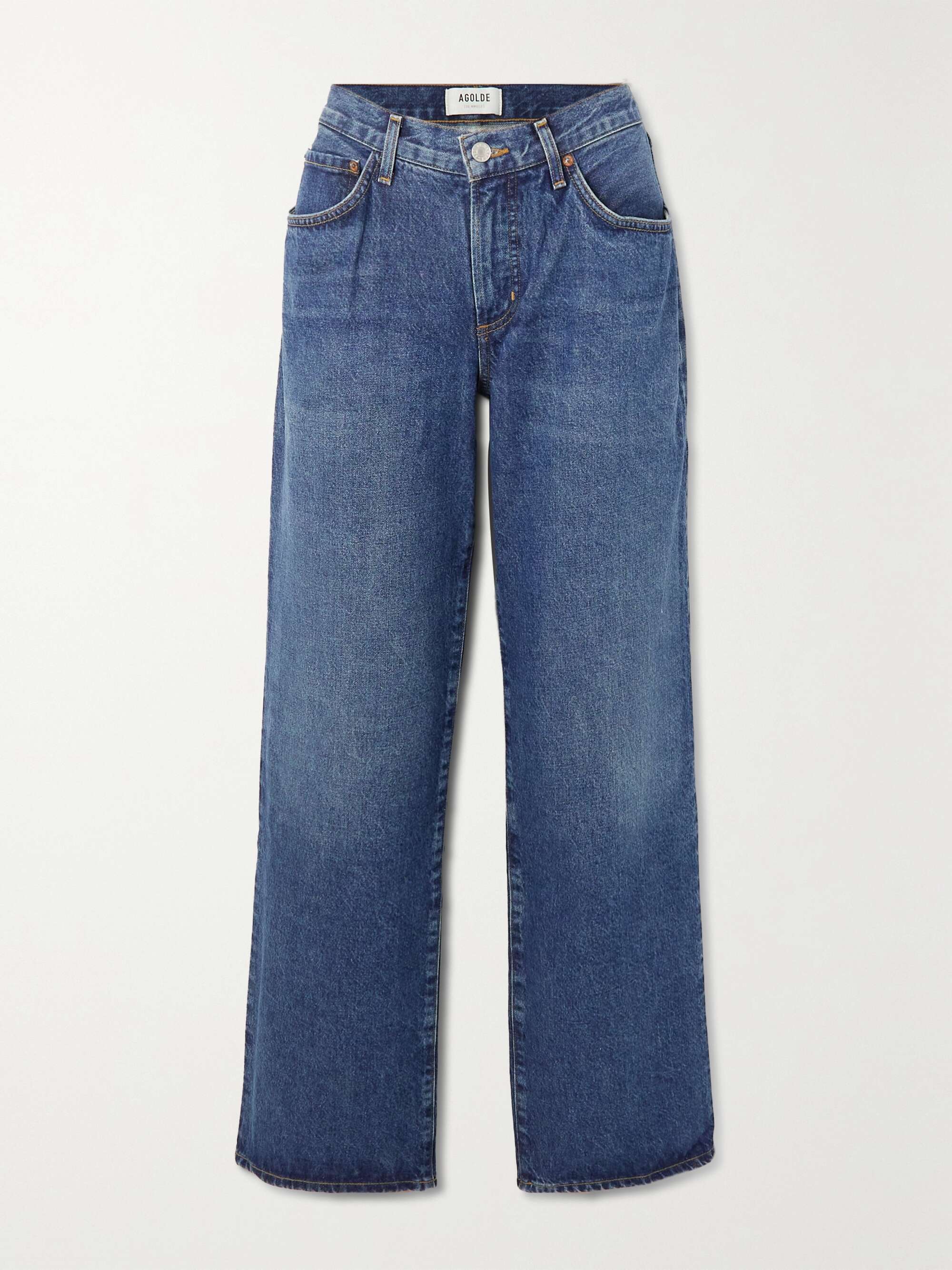 AGOLDE + NET SUSTAIN Fusion low-rise organic straight-leg jeans | NET-A ...