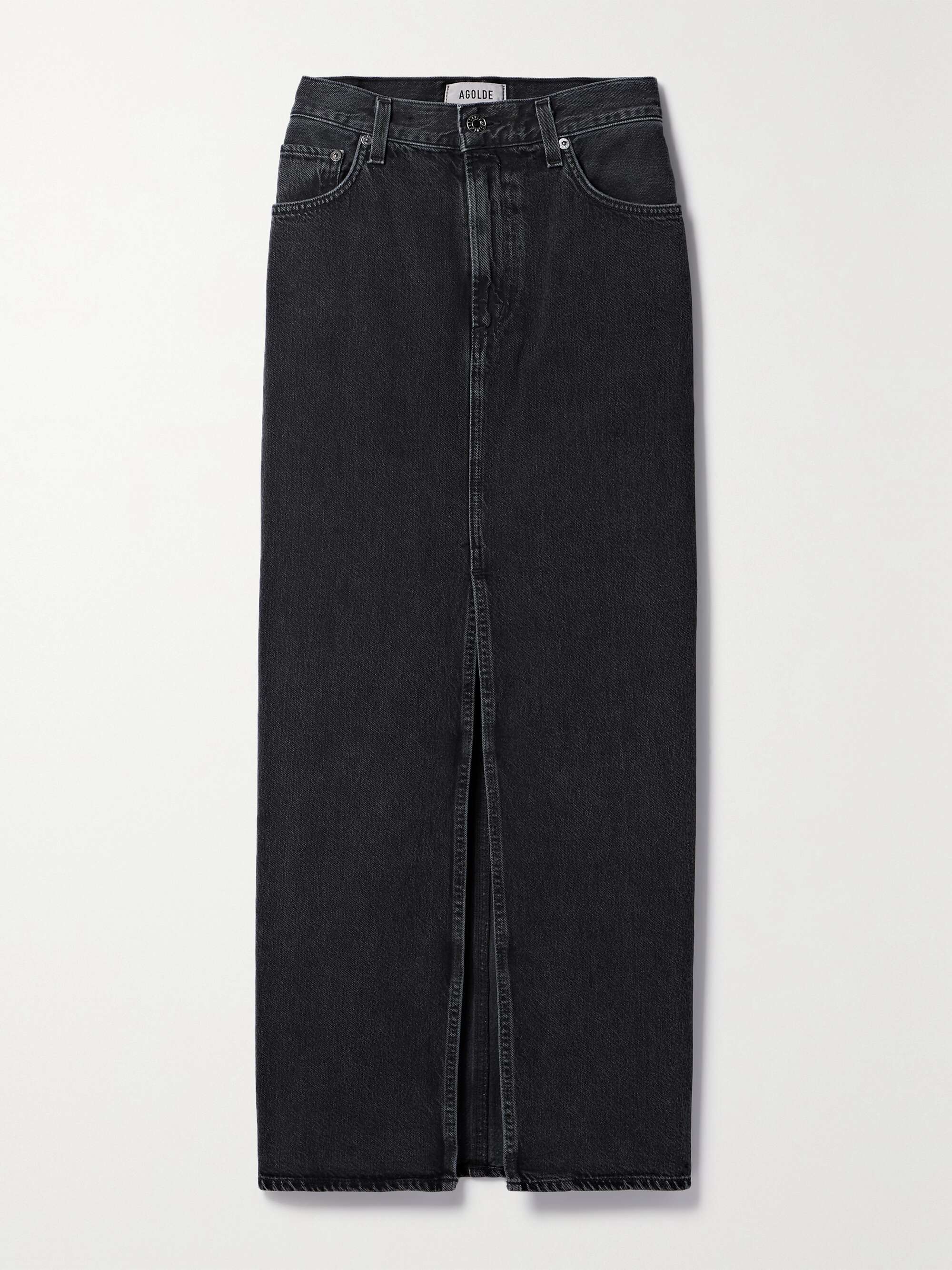 + NET SUSTAIN Leif organic denim maxi skirt