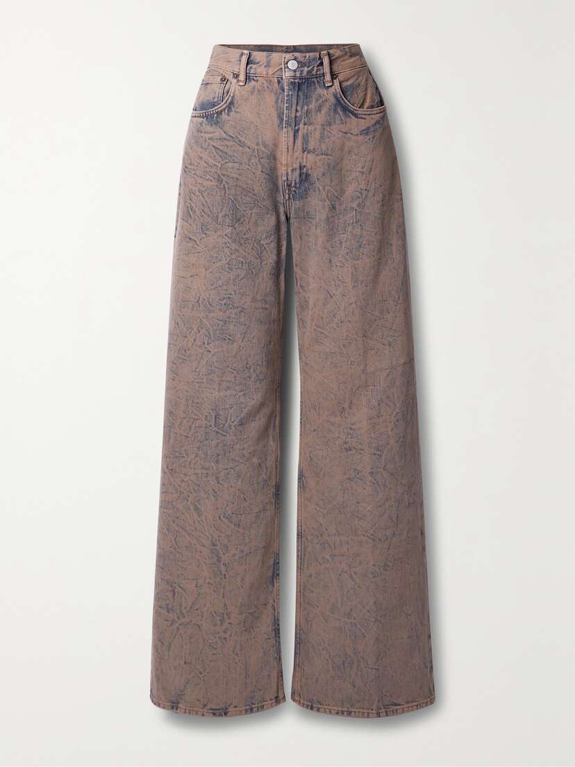 Acne Studios + Net Sustain High-rise Wide-leg Organic Jeans
