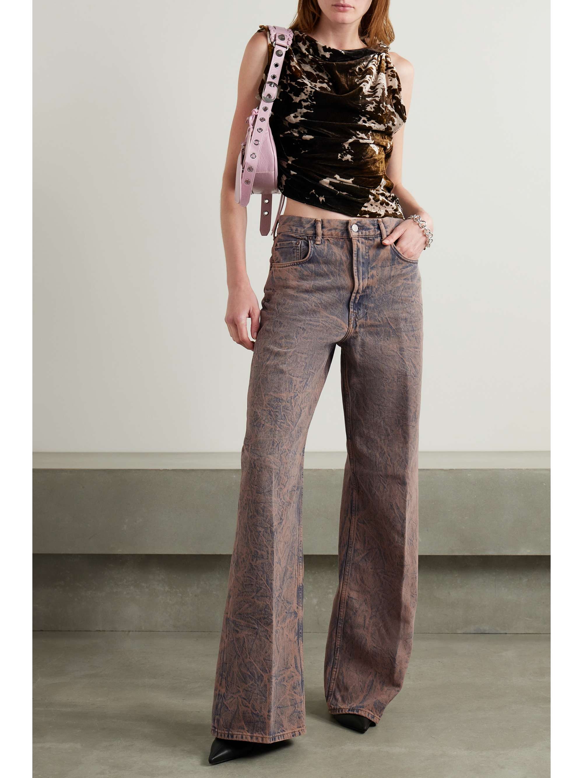 ACNE STUDIOS + NET SUSTAIN high-rise wide-leg organic jeans