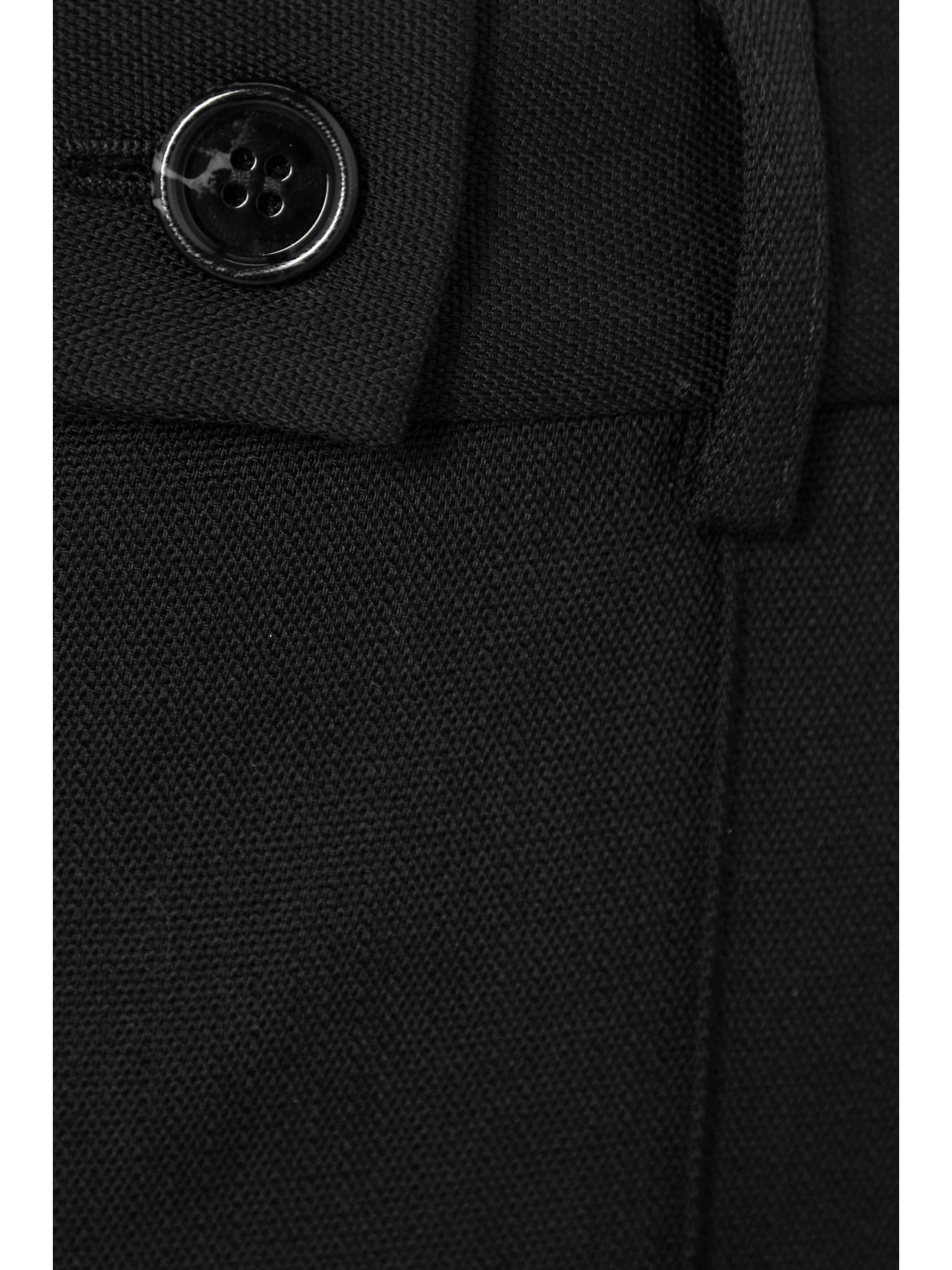 Acne Studios Pintucked Grain De Poudre Flared Pants In Black