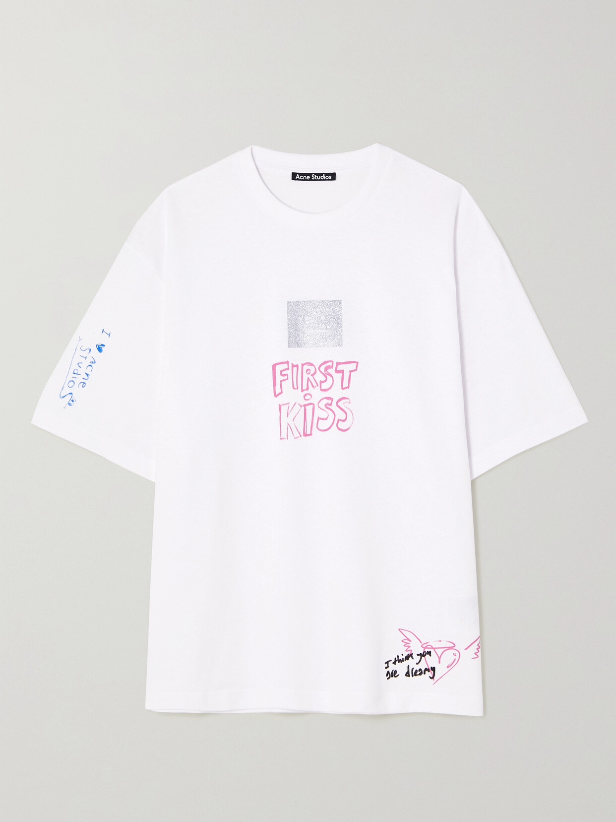 Acne Studios + Net Sustain Printed Organic Cotton-jersey T-shirt - Off-white
