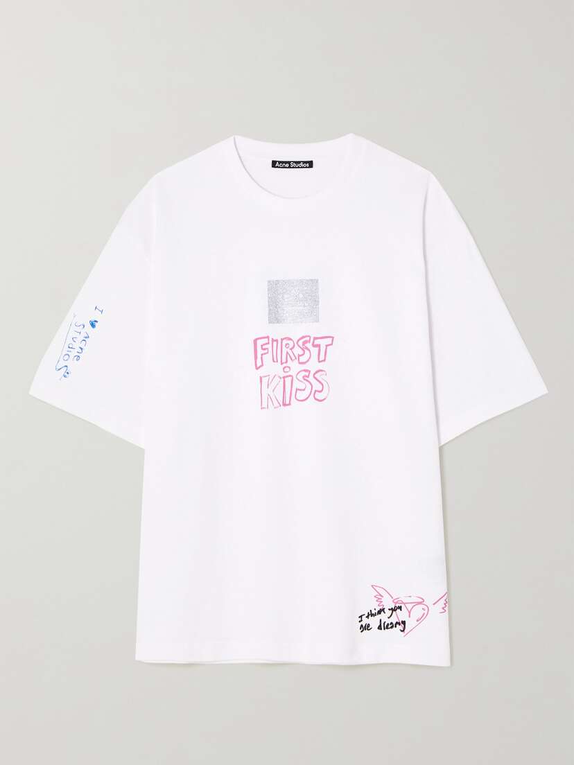 Acne Studios + Net Sustain Printed Organic Cotton-jersey T-shirt