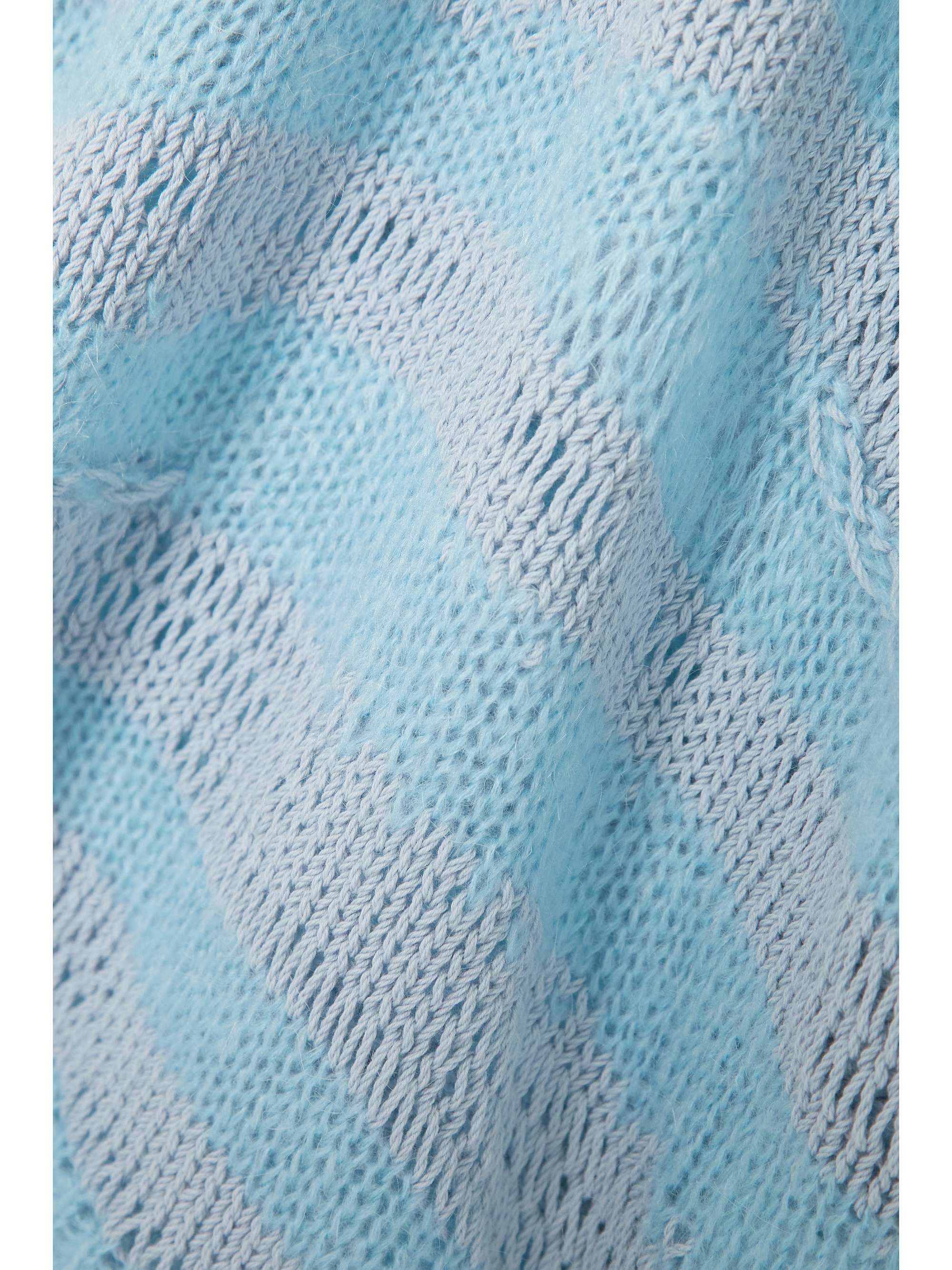 ACNE STUDIOS Distressed striped knitted sweater