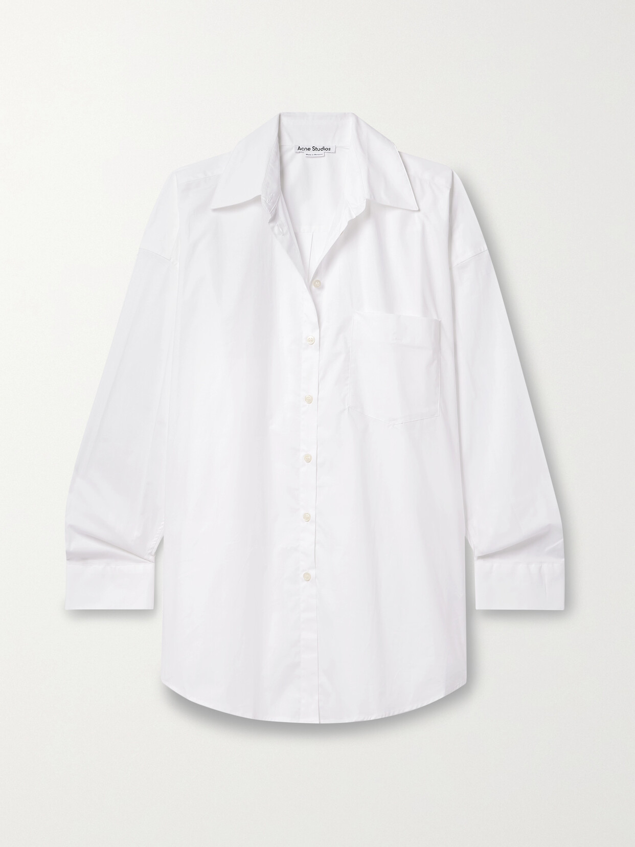 Acne Studios - + Net Sustain Organic Cotton-blend Poplin Shirt - White