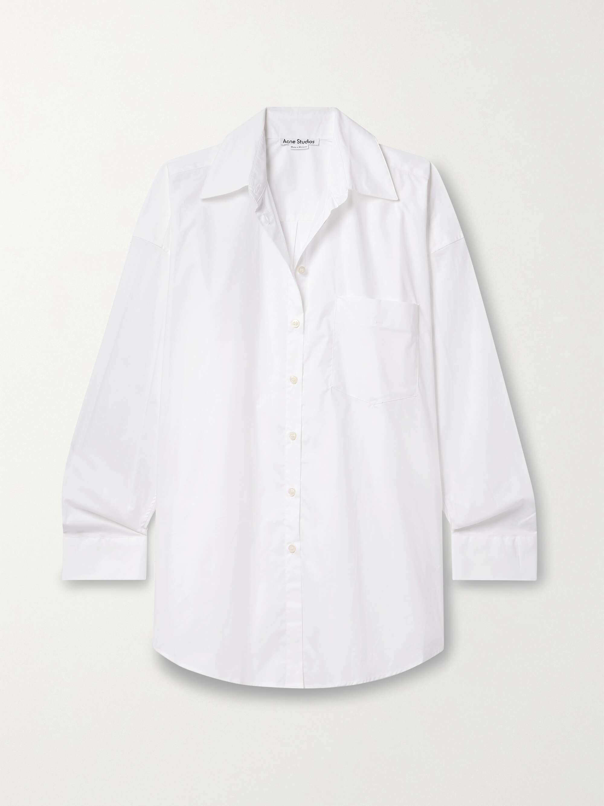 + NET SUSTAIN organic cotton-blend poplin shirt