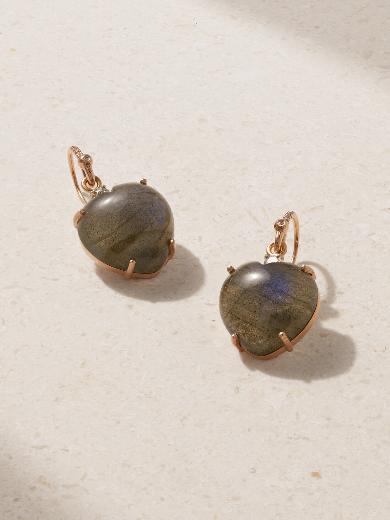 Irene Neuwirth Love 18-karat Gold, Labradorite And Diamond Earrings