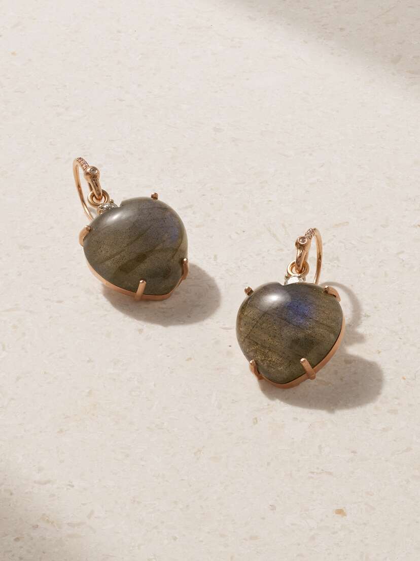 Irene Neuwirth Love 18-karat Gold, Labradorite And Diamond Earrings