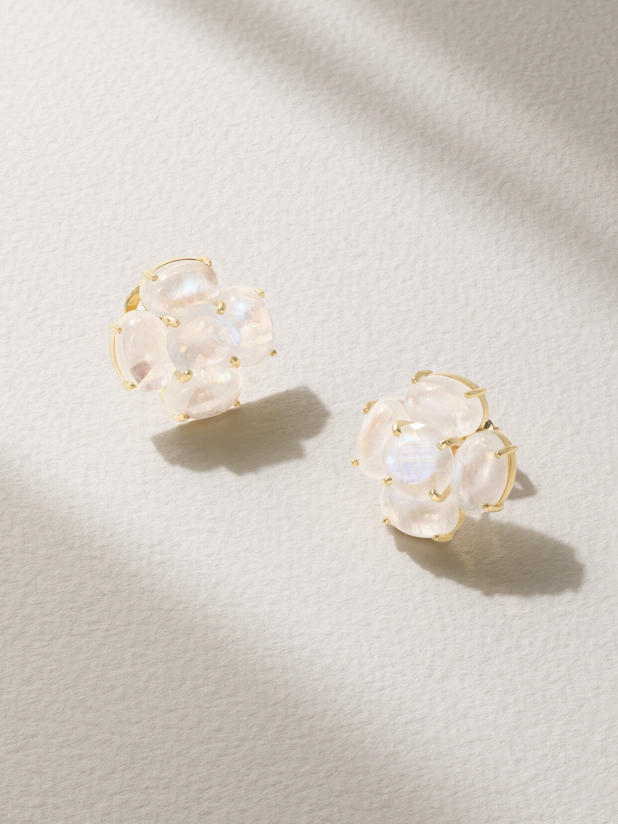 Irene Neuwirth 18-karat Gold Moonstone Earrings