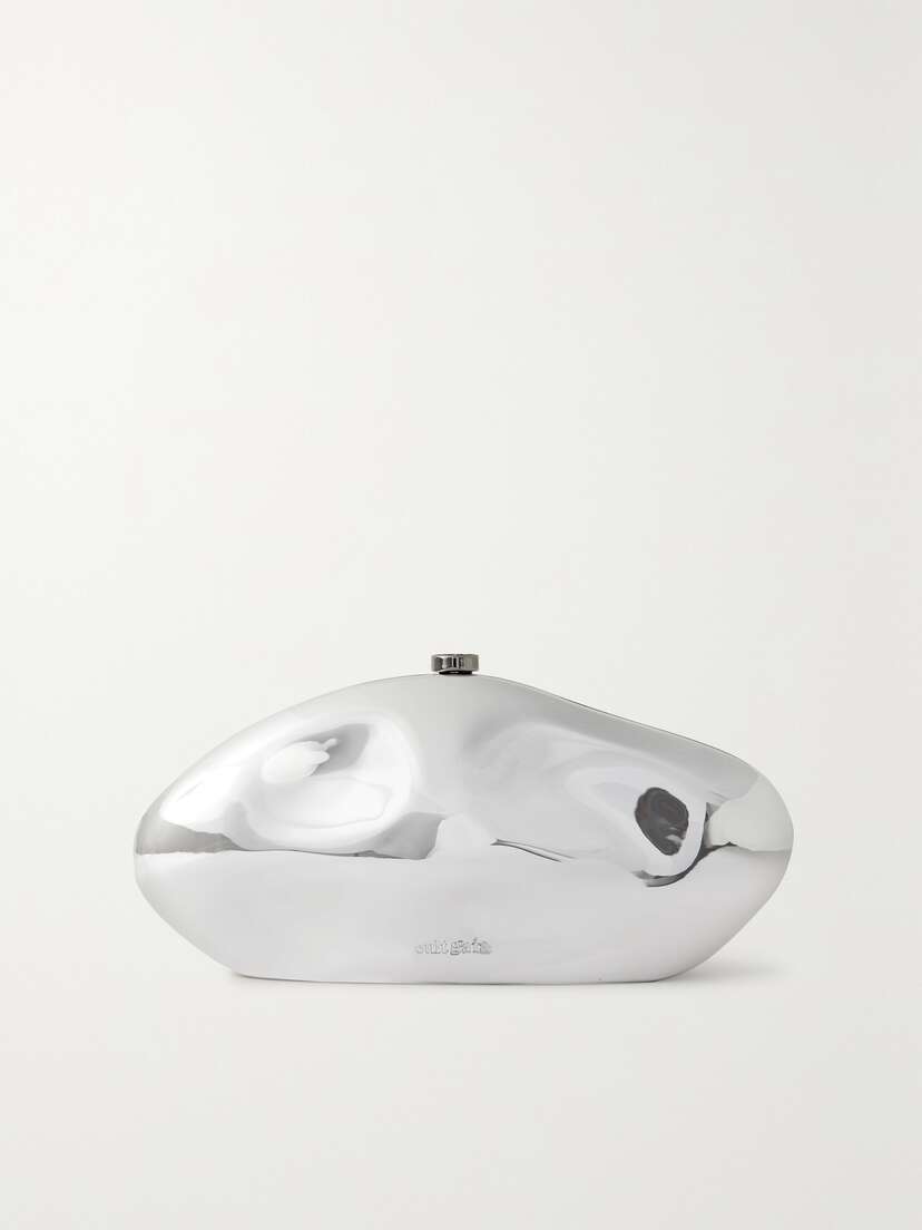 Cult Gaia Caldera Silver-tone Clutch