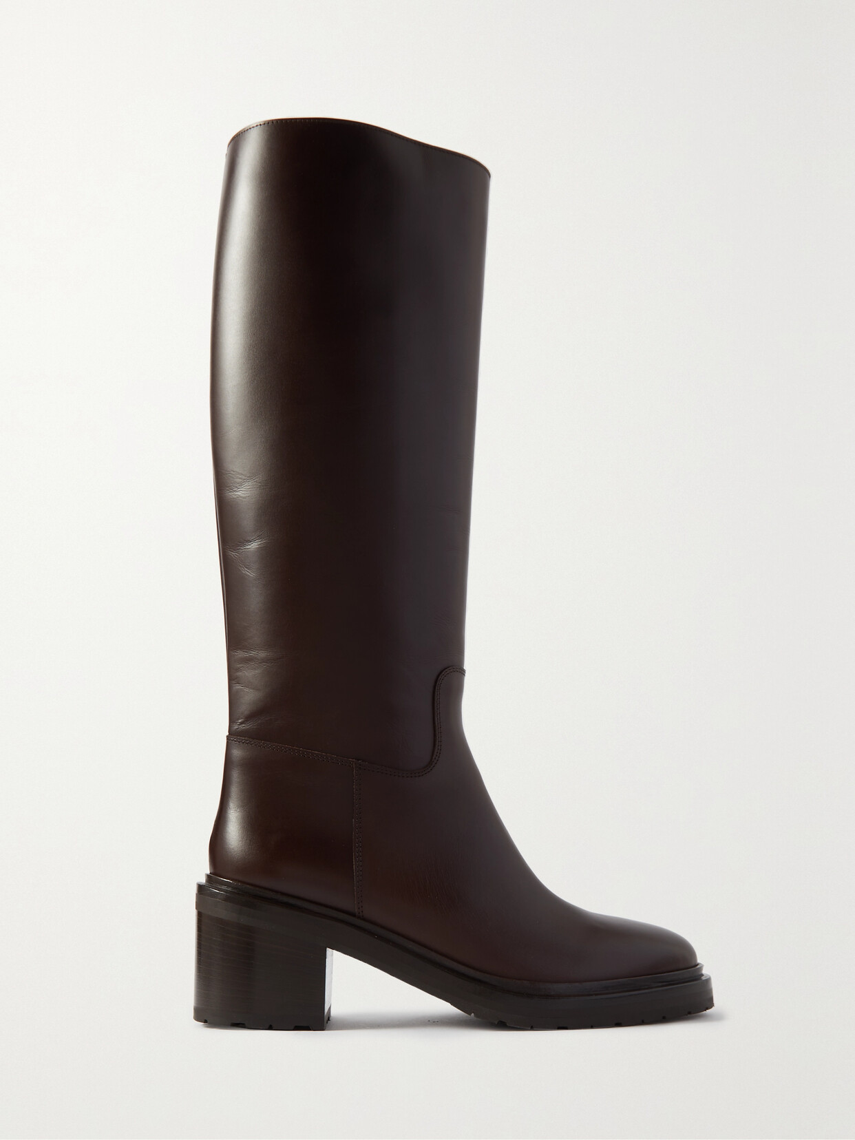 Legres 71 Leather Knee Boots In Brown