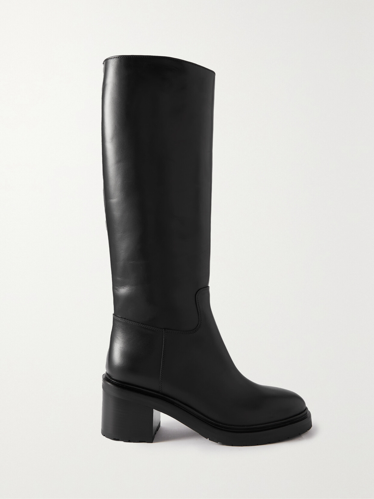 Legres Black Paneled Riding Boots