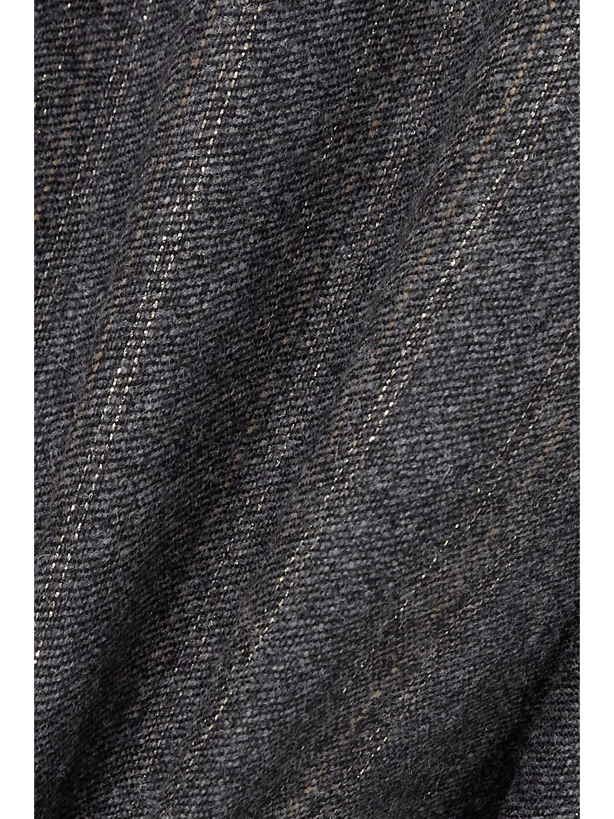 Brunello Cucinelli Striped Pleated Wool-blend Wide-leg Pants In Gray