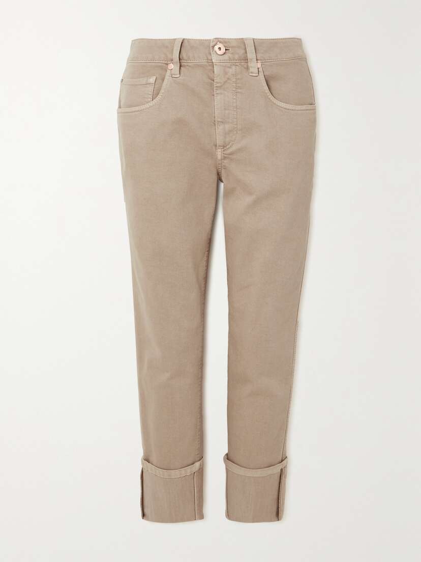 Brunello Cucinelli High-rise Slim-leg Jeans