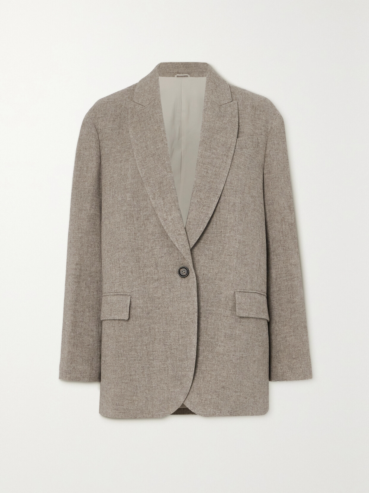 Brunello Cucinelli Yak Blazer In Neutrals