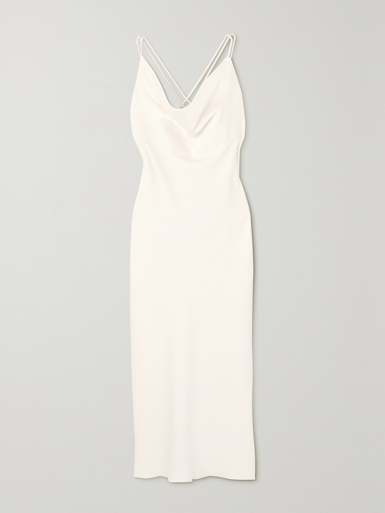 ROTATE Birger Christensen - + Net Sustain Recycled-satin Midi Dress - White