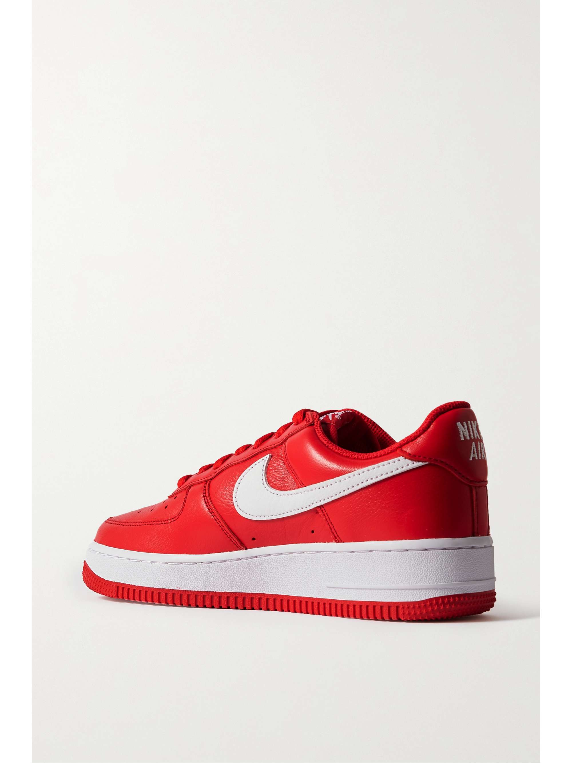 NIKE Air Force 1 '07 metallic leather sneakers
