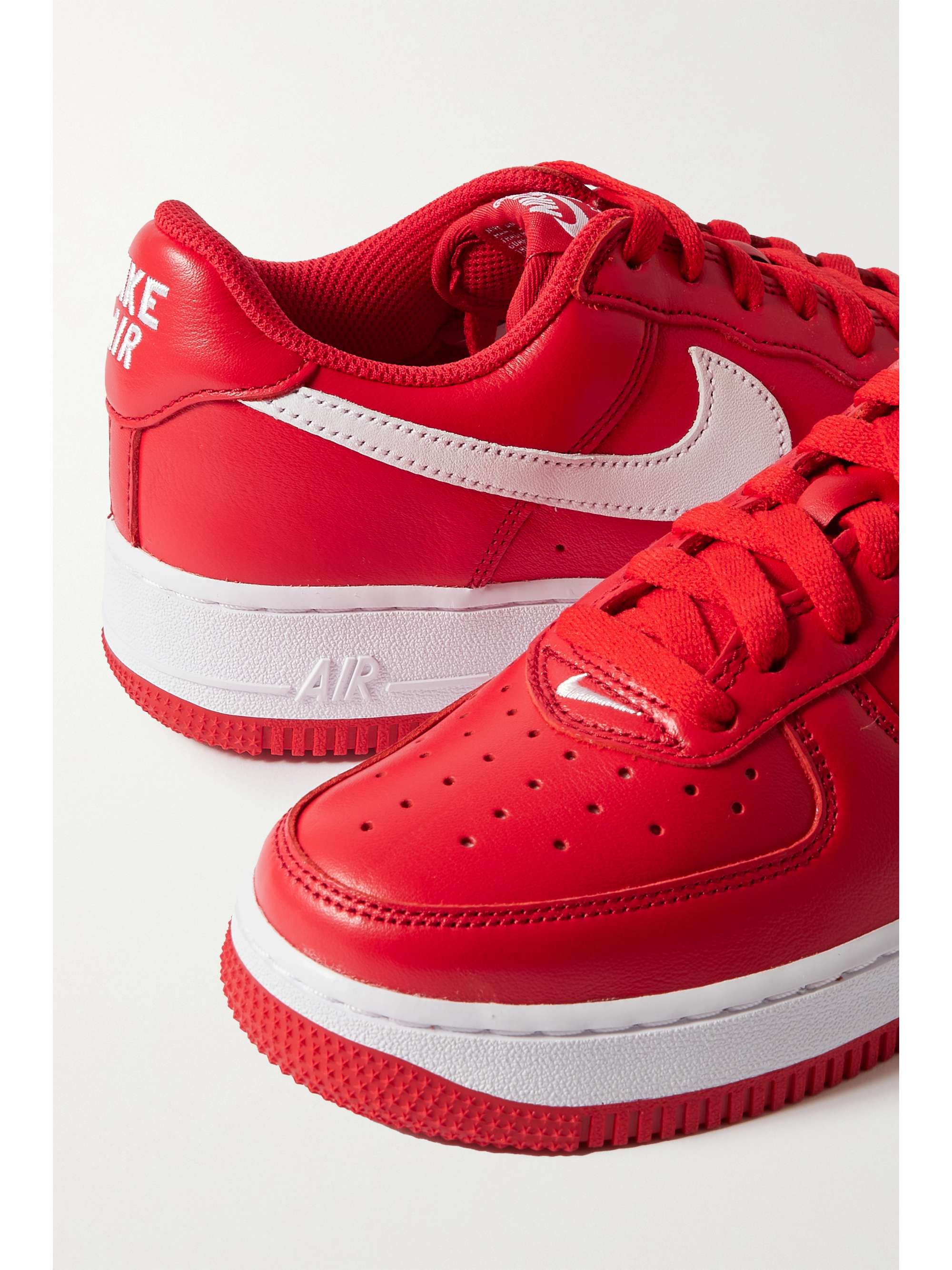 NIKE Air Force 1 '07 metallic leather sneakers