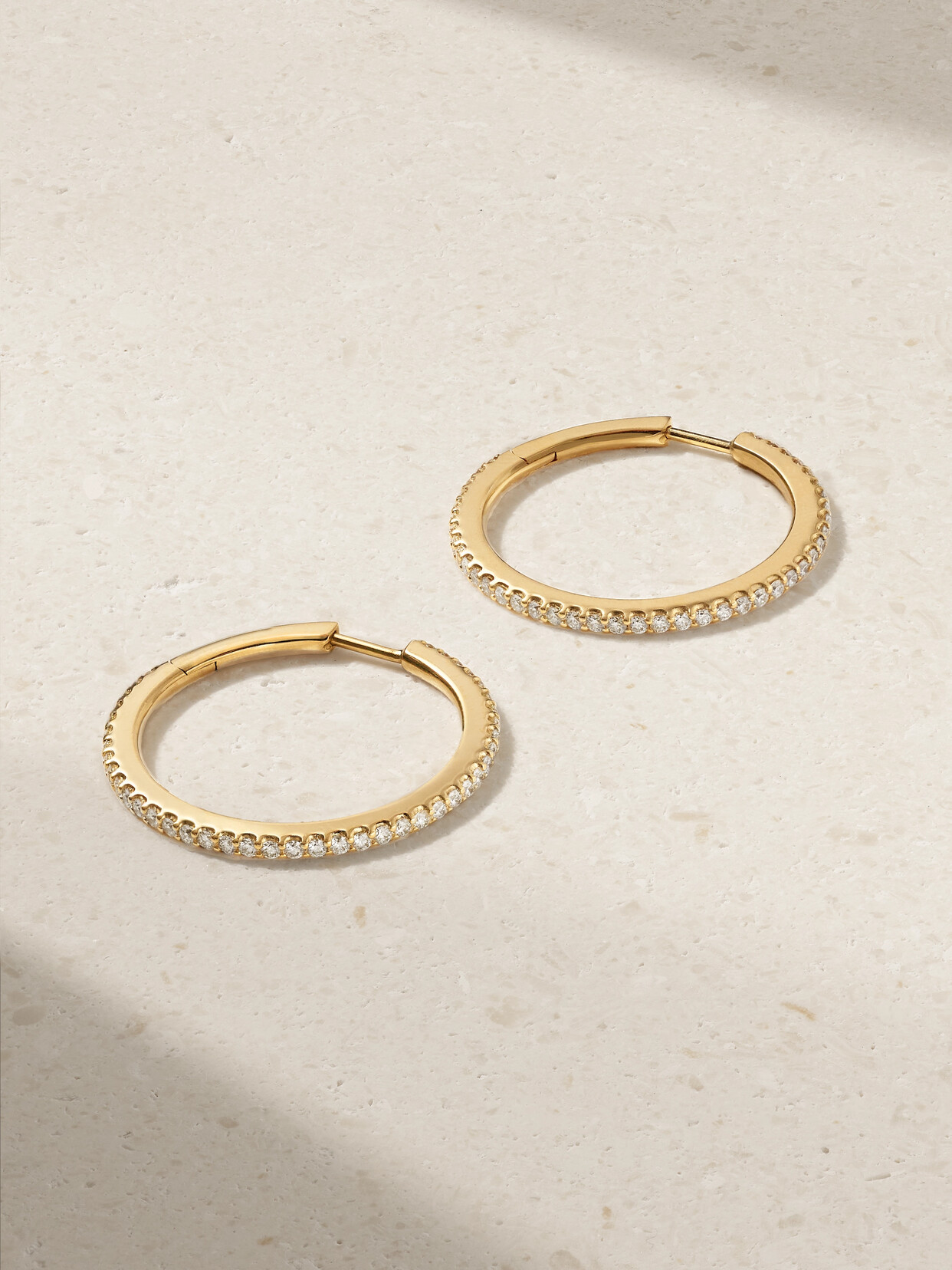 Ole Lynggaard Copenhagen Love Band Creol 18-karat Gold Diamond Hoop Earrings