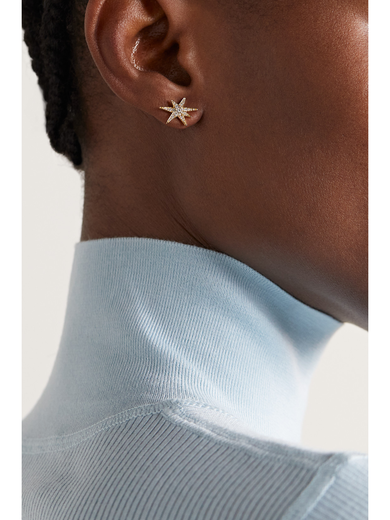 Ole Lynggaard Copenhagen Funky Stars 18-karat Gold Diamond Earrings In Gold