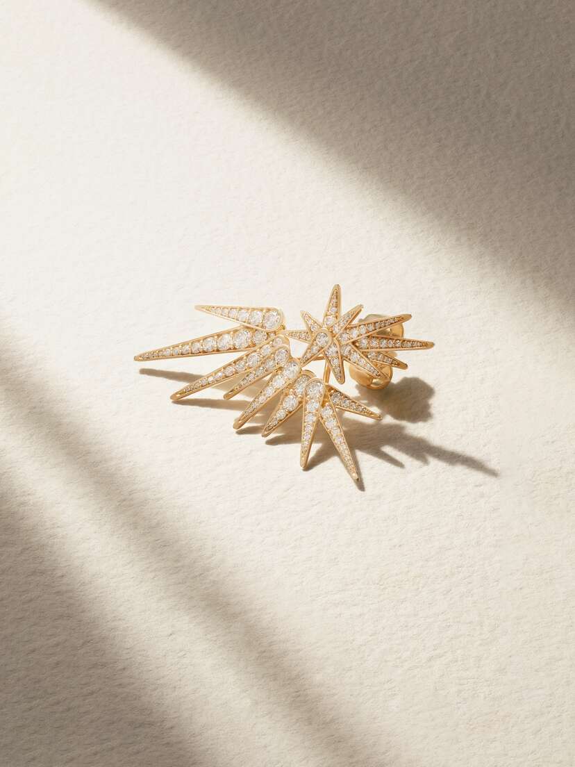 OLE LYNGGAARD COPENHAGEN Funky Shooting Stars 18-karat Gold Diamond Single Earring