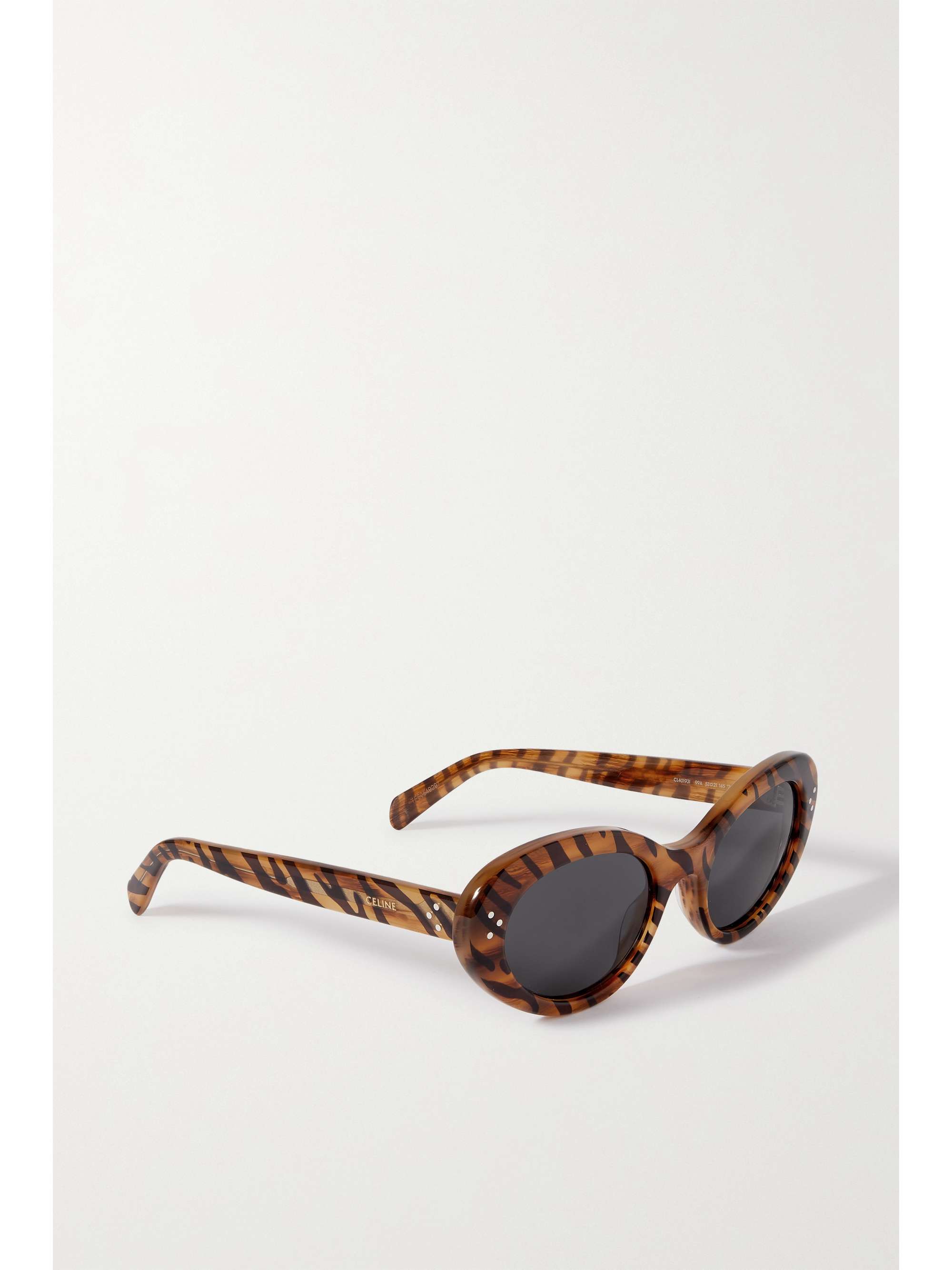 CELINE EYEWEAR Oval-frame acetate sunglasses
