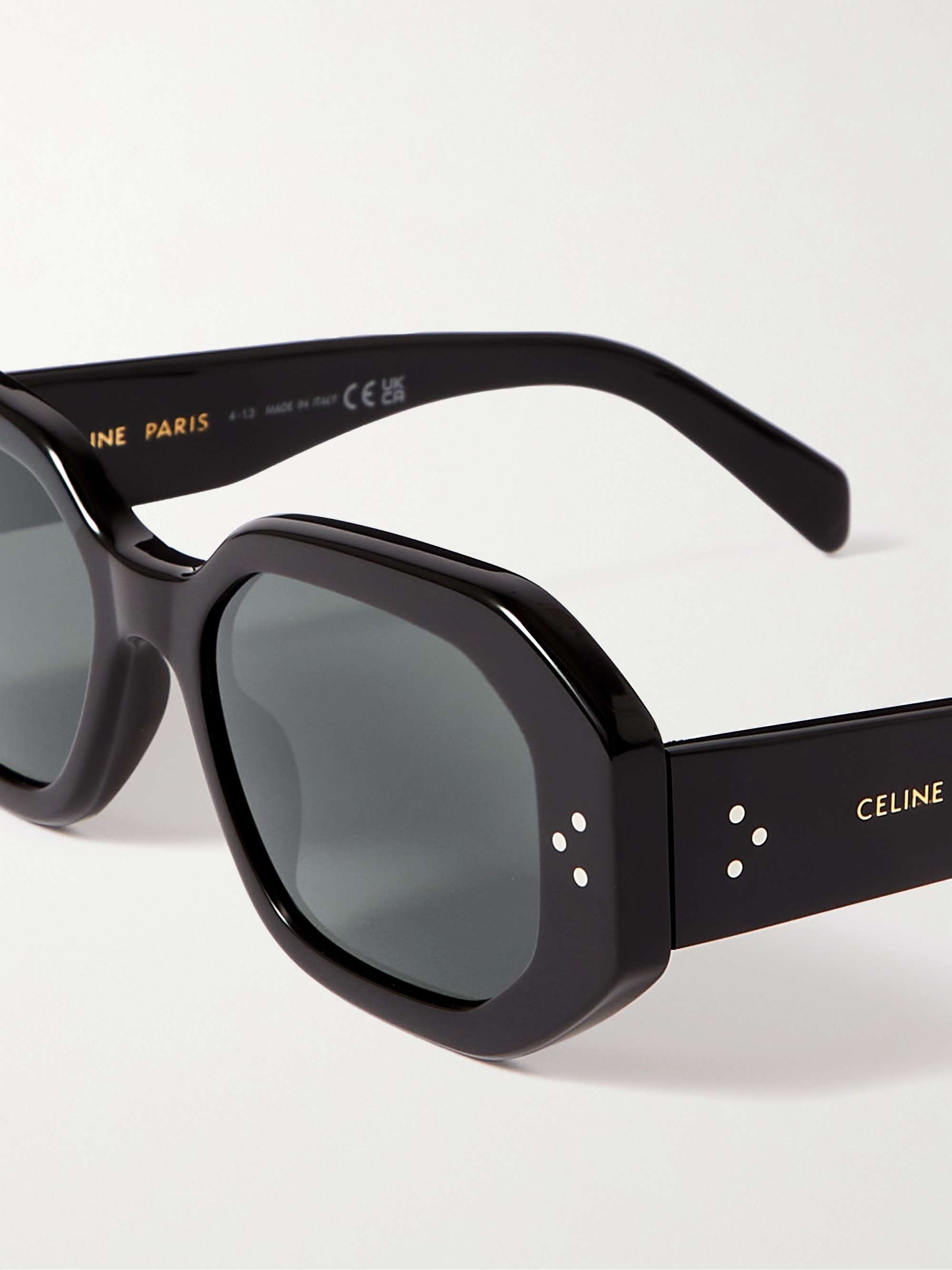 Celine bold shop angular acetate sunglasses
