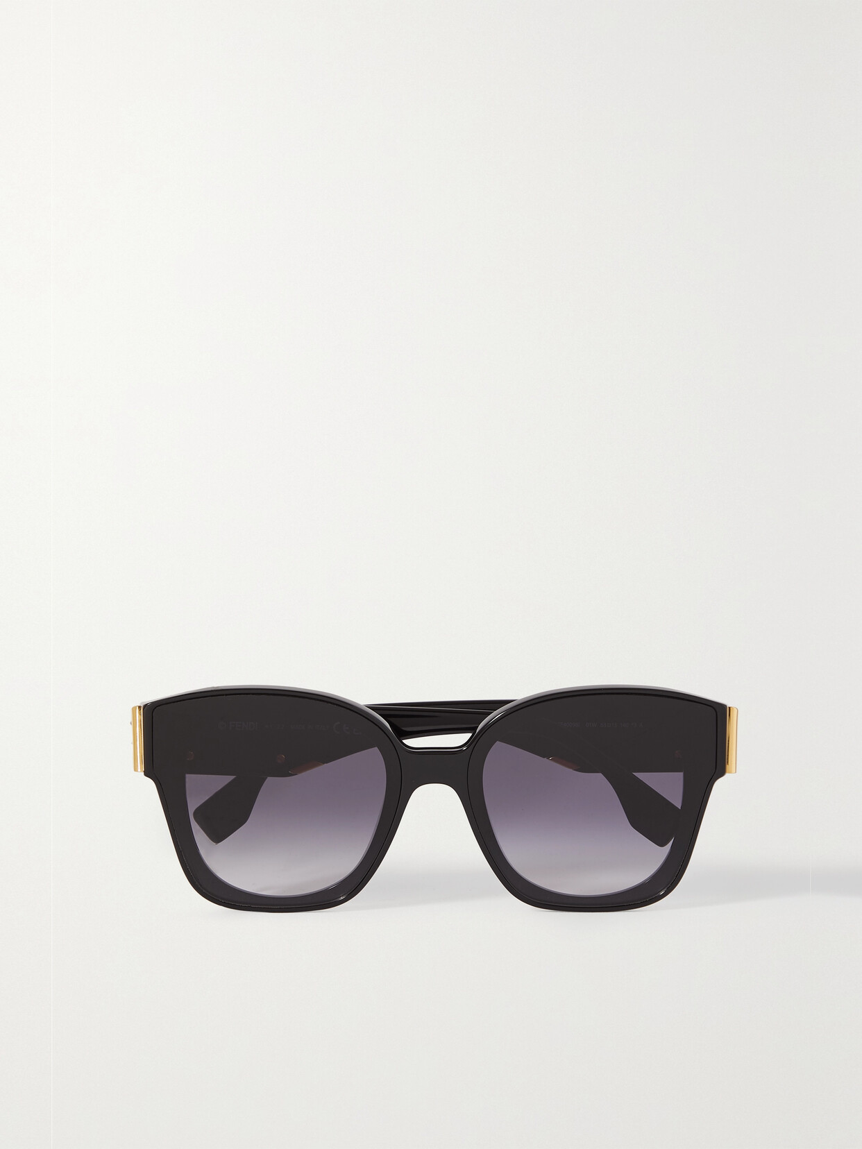Fendi - Fendi First Oversized Square-frame Acetate And Gold-tone Sunglasses - Black