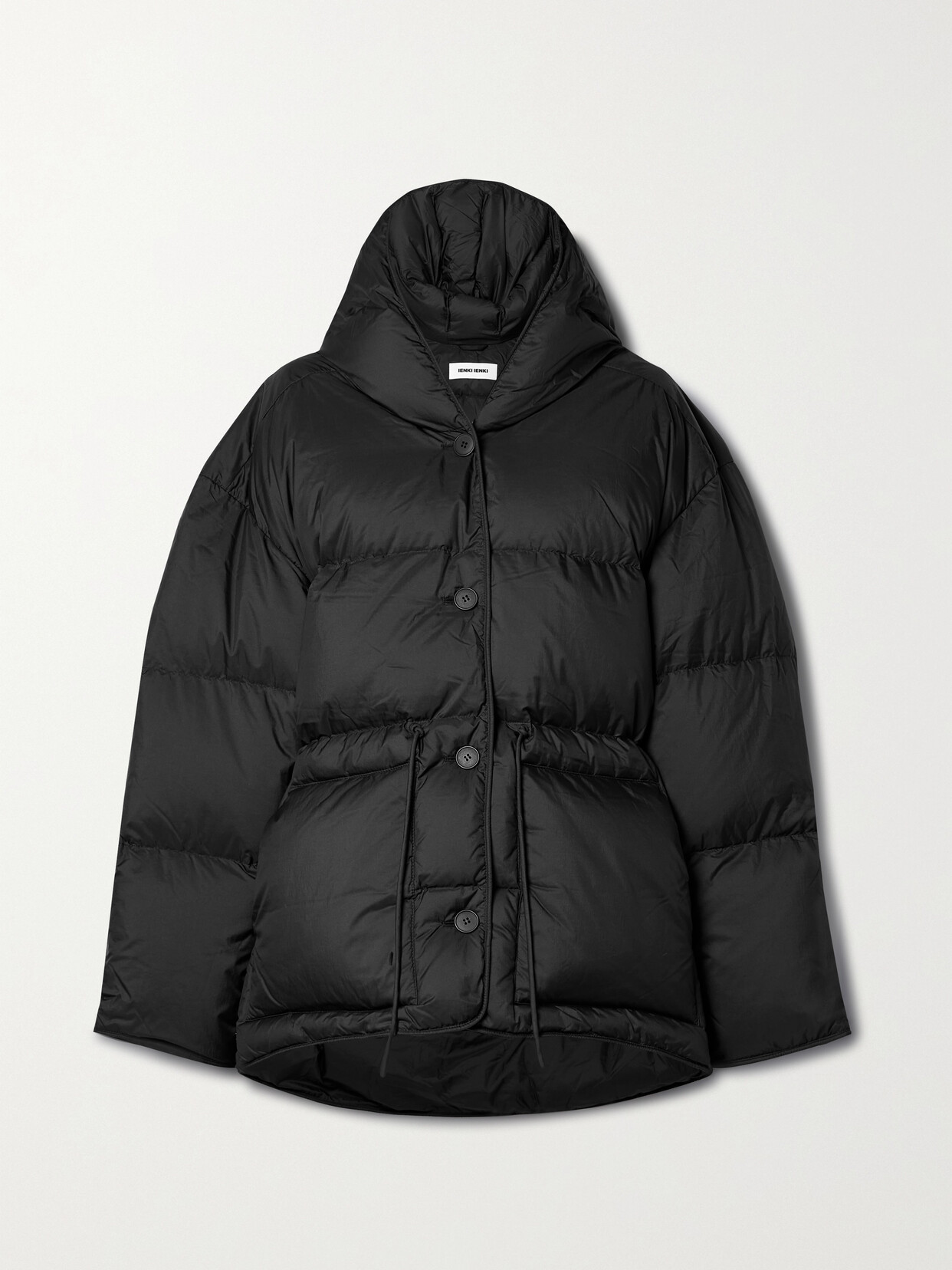 IENKI IENKI - Michlin Quilted Ripstop Down Hooded Jacket - Black