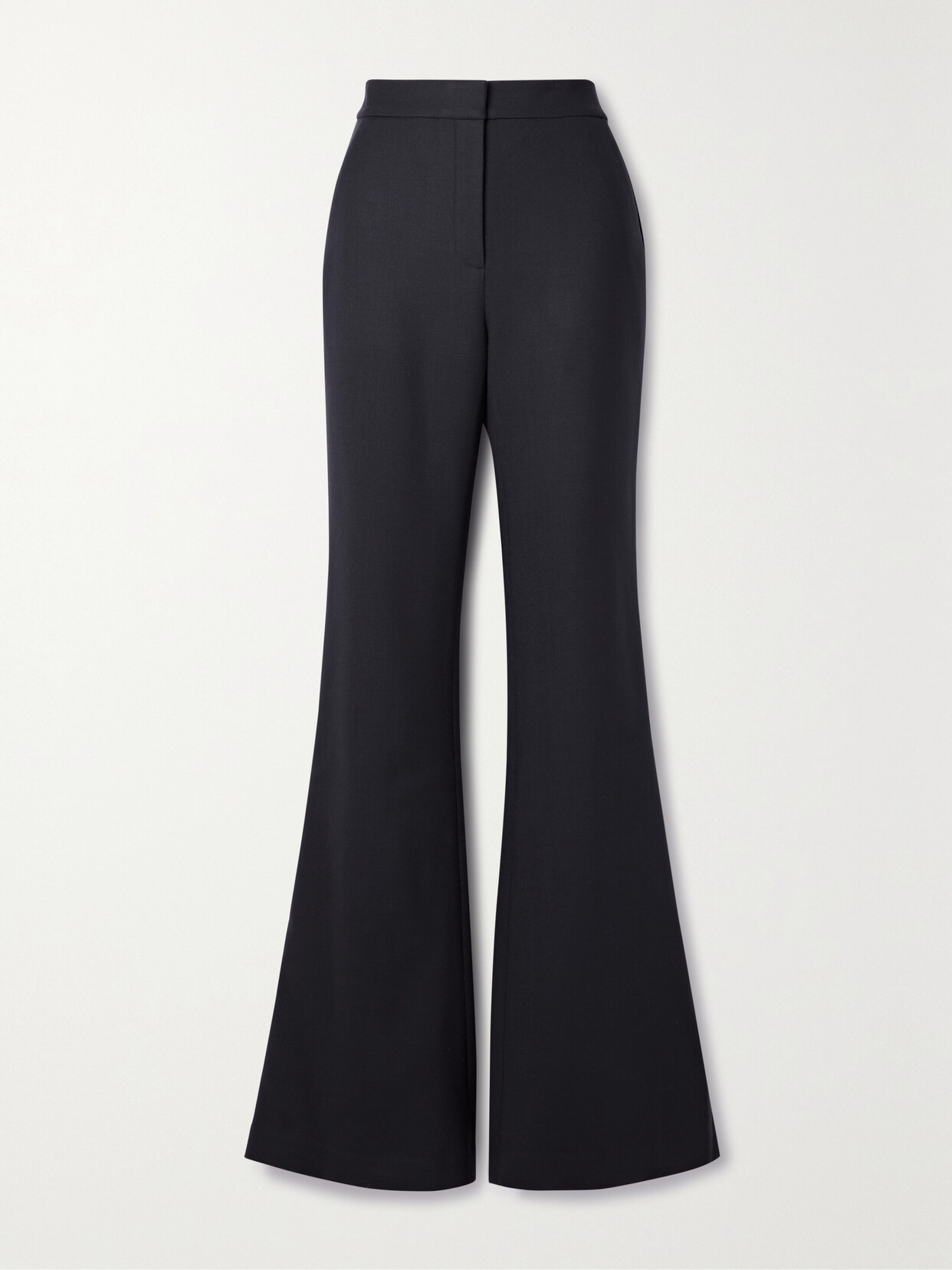 Adam Lippes - Kennedy Wool-blend Twill Flared Pants - Blue