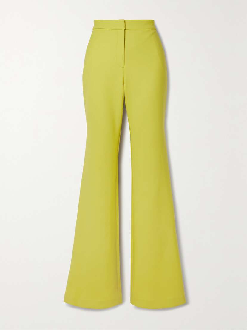 Adam Lippes Kennedy Wool-blend Twill Flared Pants