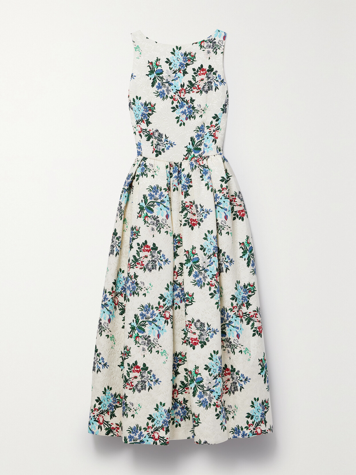 Adam Lippes - Sophia Floral-print Cloqué Midi Dress - Multi