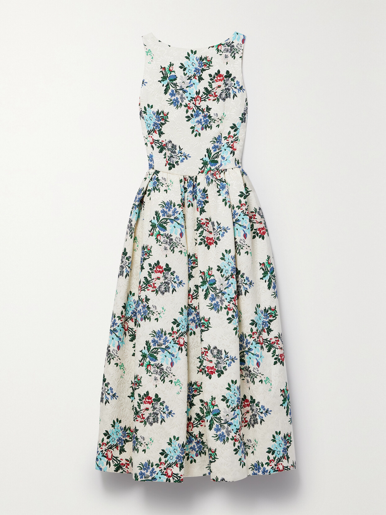 Adam Lippes - Sophia Floral-print Cloqué Midi Dress - Multi