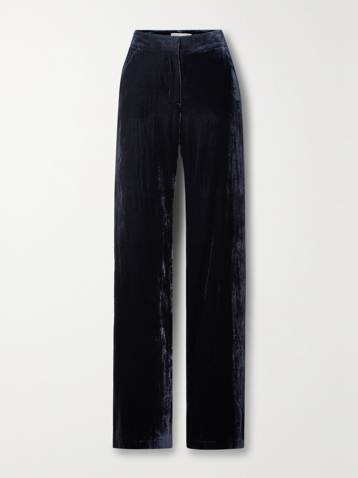 Veronica Beard - Lebone Velvet Wide-leg Pants - Blue