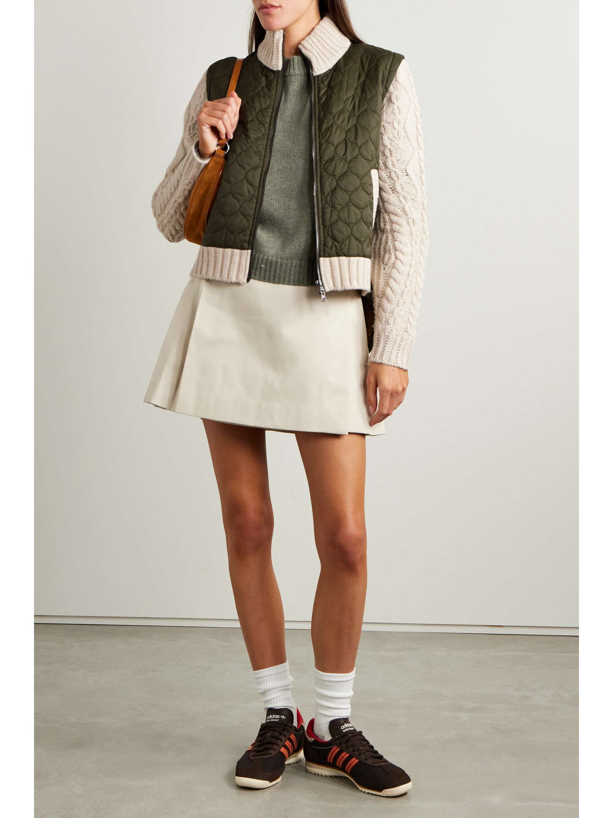 VERONICA BEARD Patra quilted nylon and woolblend jacket NETAPORTER