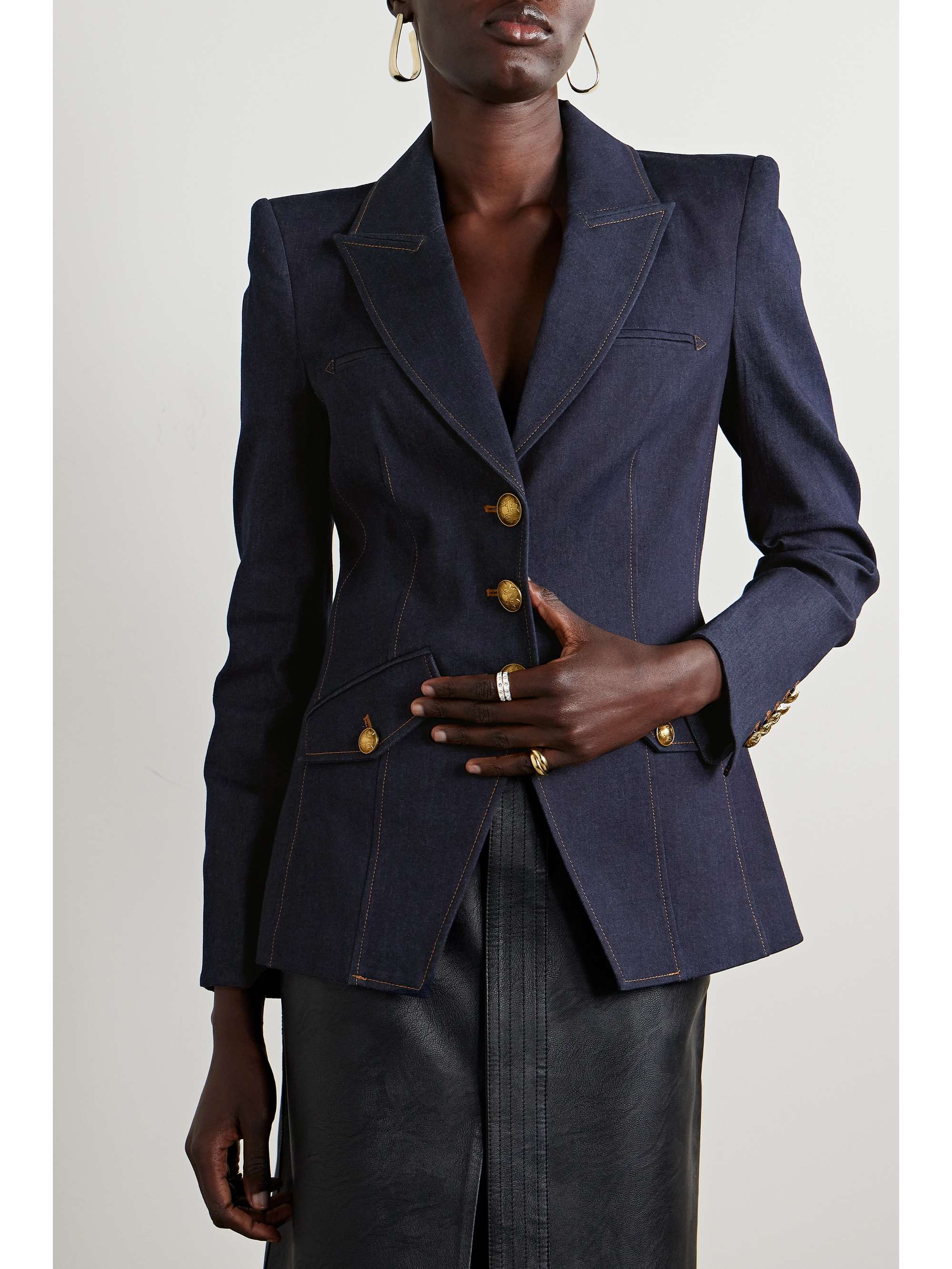 VERONICA BEARD Anoki Dickey denim blazer | NET-A-PORTER