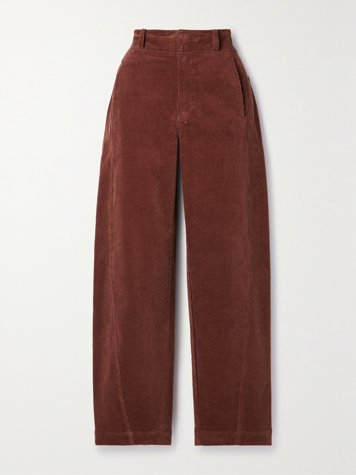 APIECE APART - Meridian Stretch-cotton Corduroy Tapered Pants - Brown