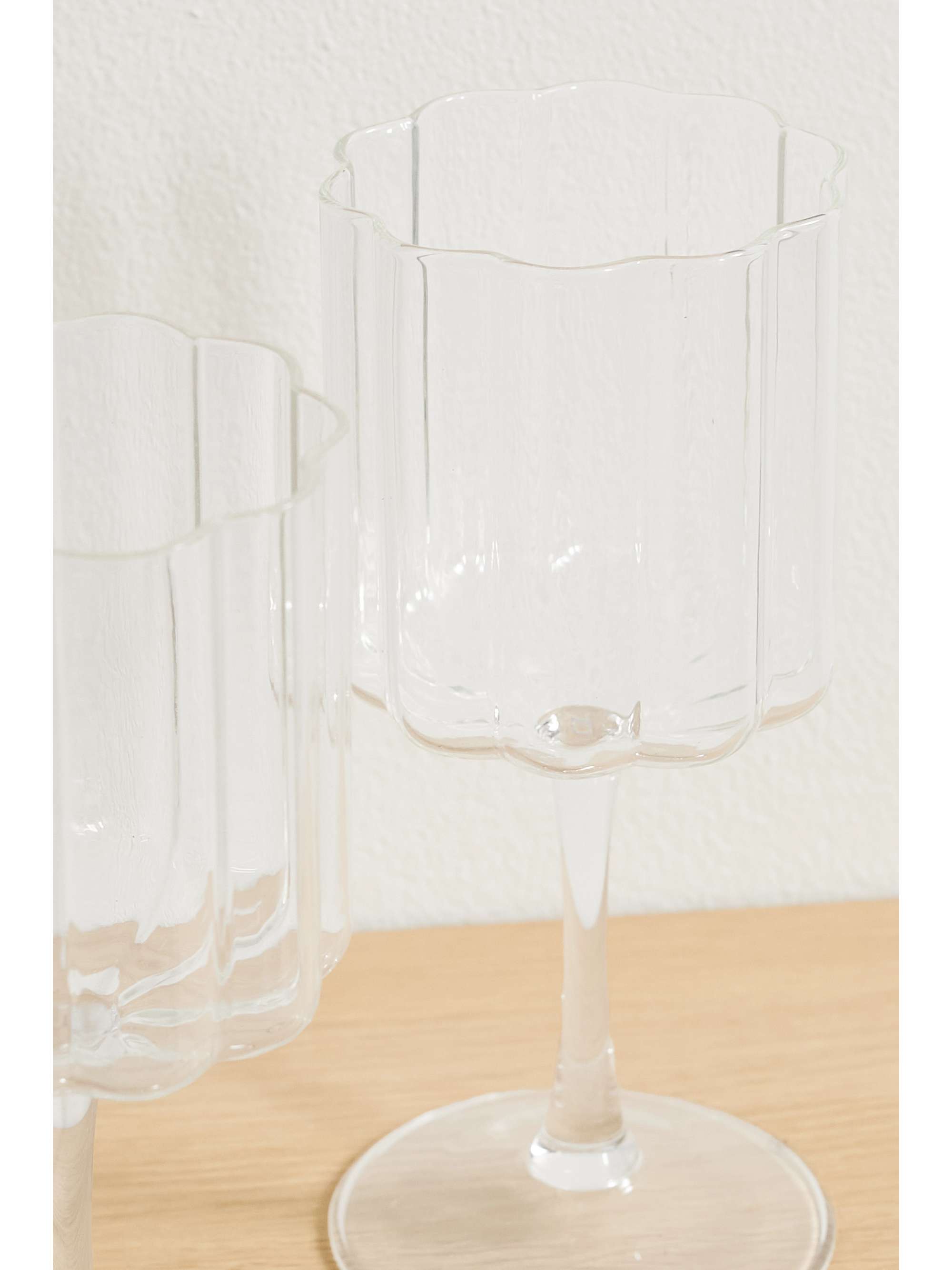 FAZEEK Wave set of two wine glasses