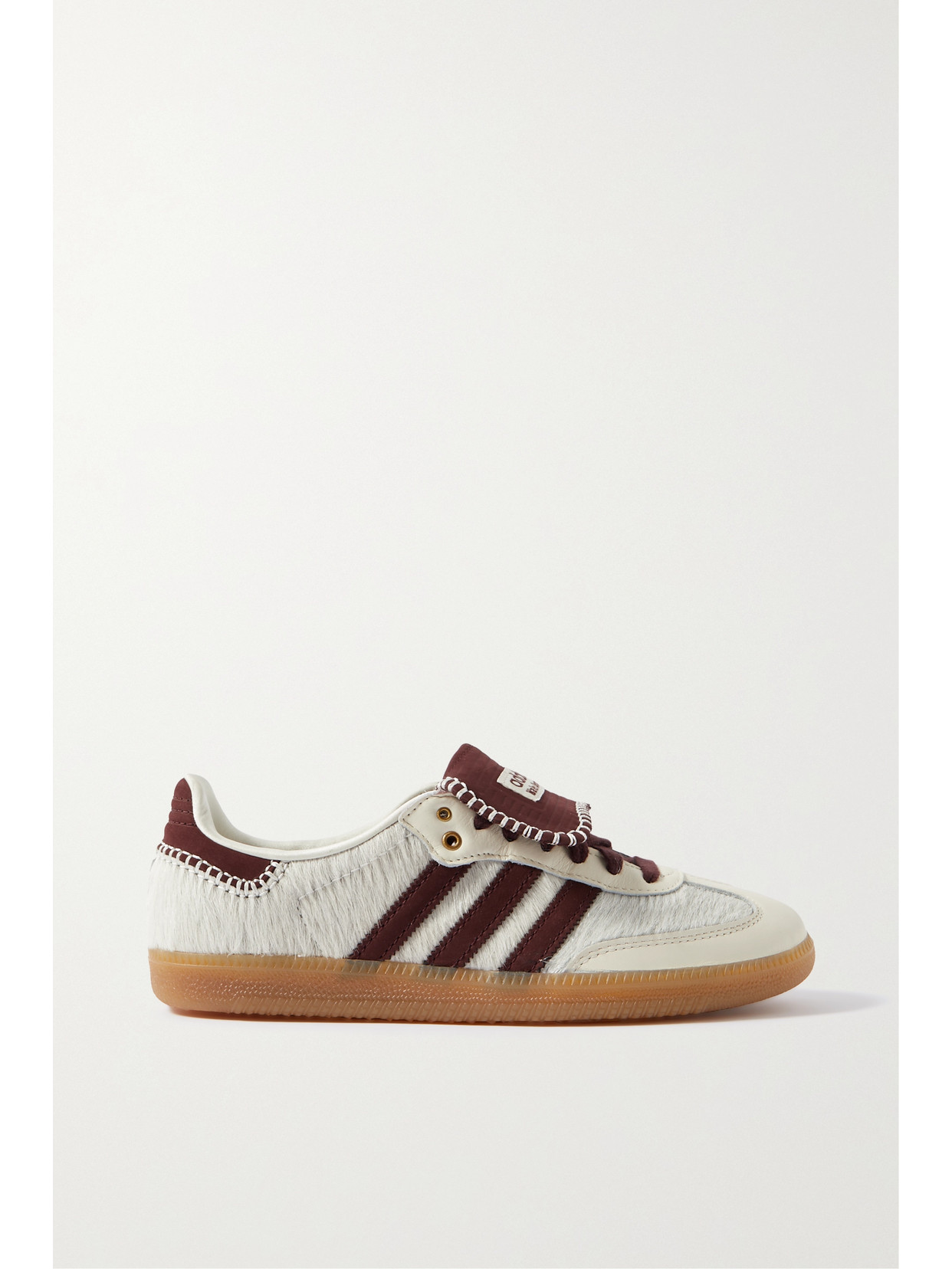 adidas Originals - + Wales Bonner Samba Leather-trimmed Calf Hair Sneakers - Off-white