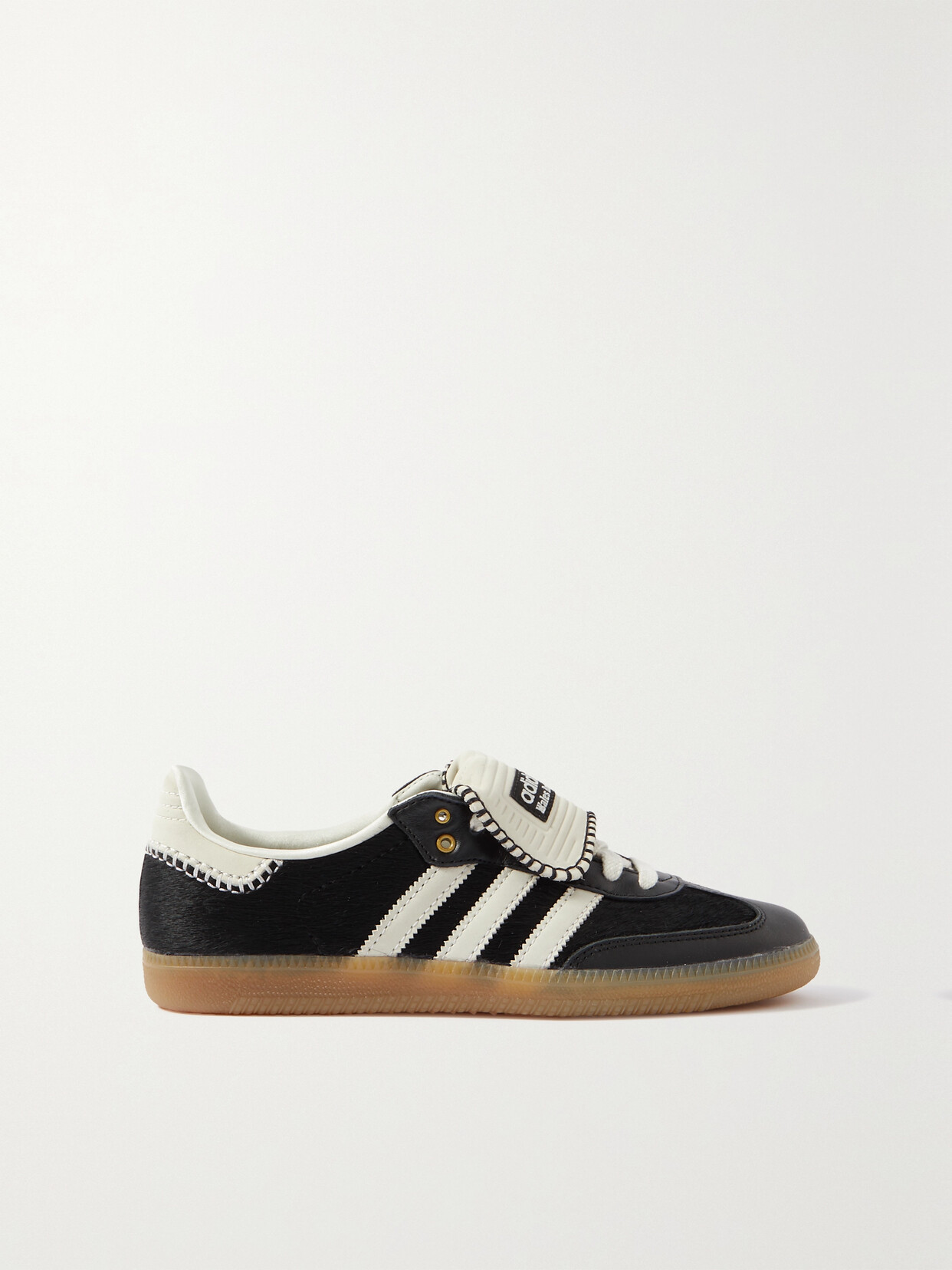 adidas Originals - + Wales Bonner Samba Leather-trimmed Calf Hair Sneakers - Black