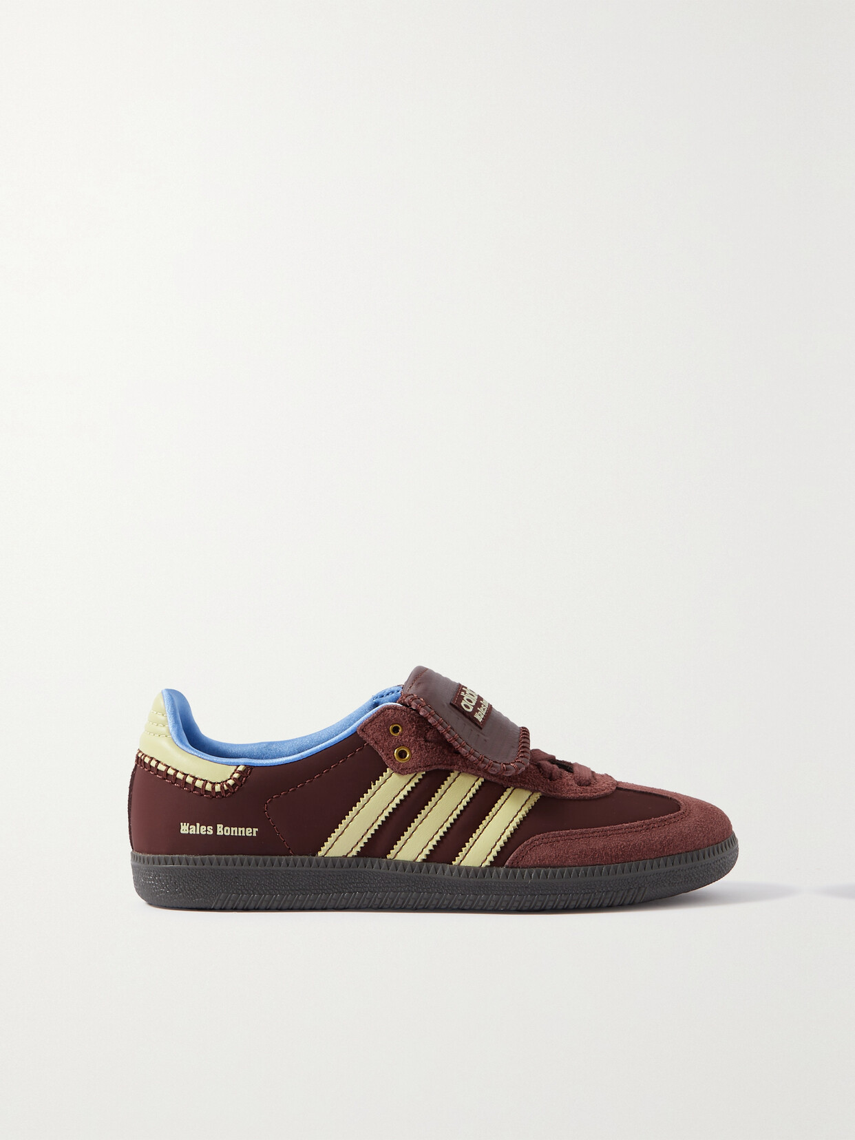 adidas Originals - + Wales Bonner Samba Suede And Leather-trimmed Shell Sneakers - Burgundy