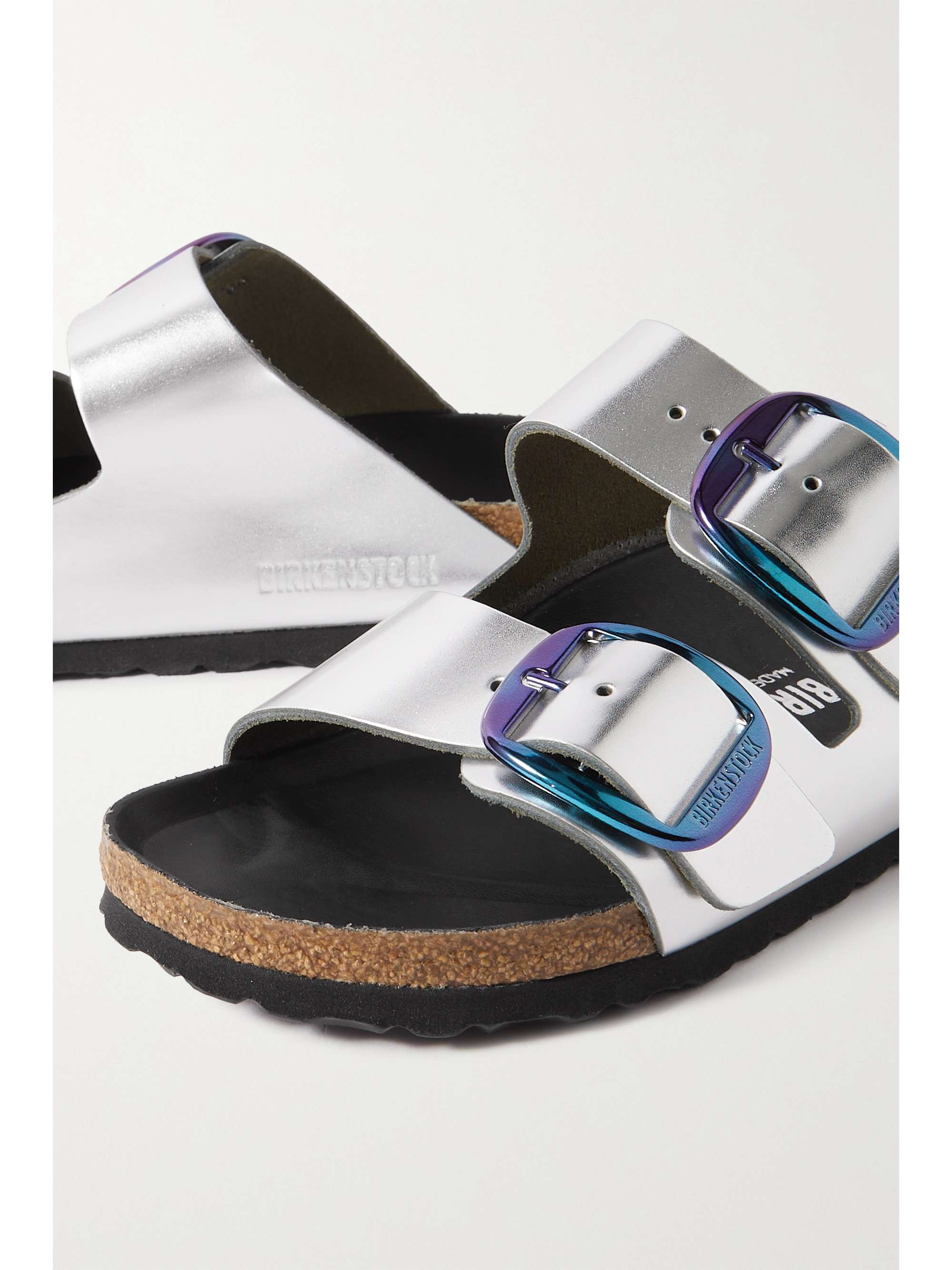 BIRKENSTOCK Arizona metallic leather sandals